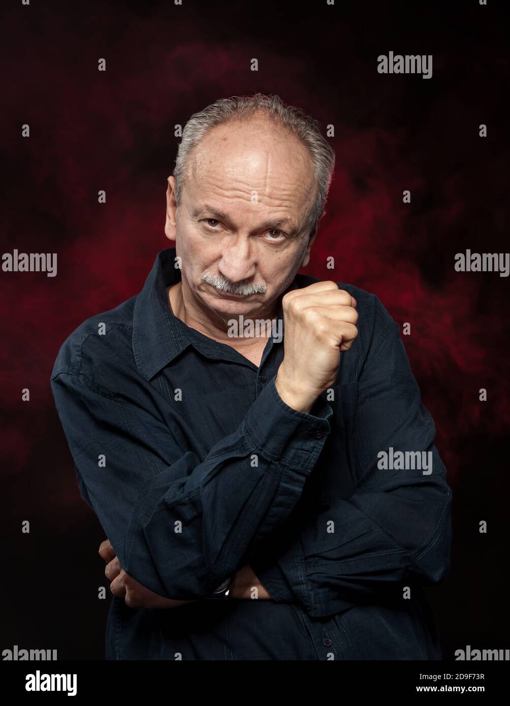Content senior black man hi-res stock photography and images - Alamy