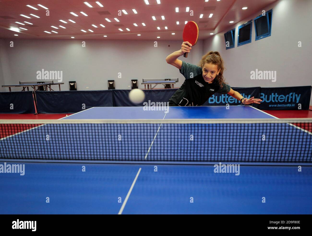 12-year-old award-winning table tennis player Hana Goda trains in Cairo,  Egypt October 31, 2020. Picture taken October 31, 2020. REUTERS/Mohamed Abd  El Ghany Stock Photo - Alamy