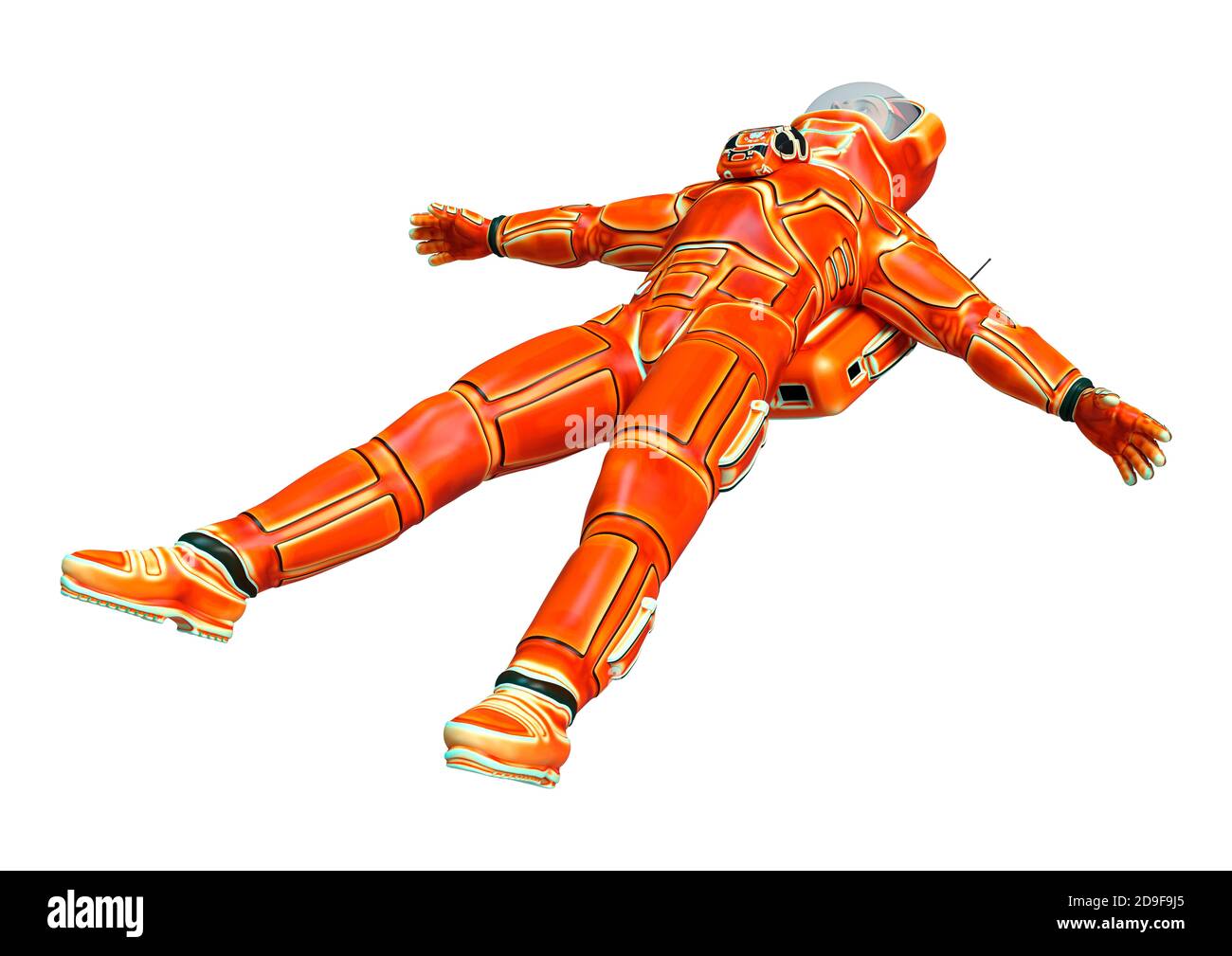 3D rendering of an astronaut isolated on white background Stock Photo ...