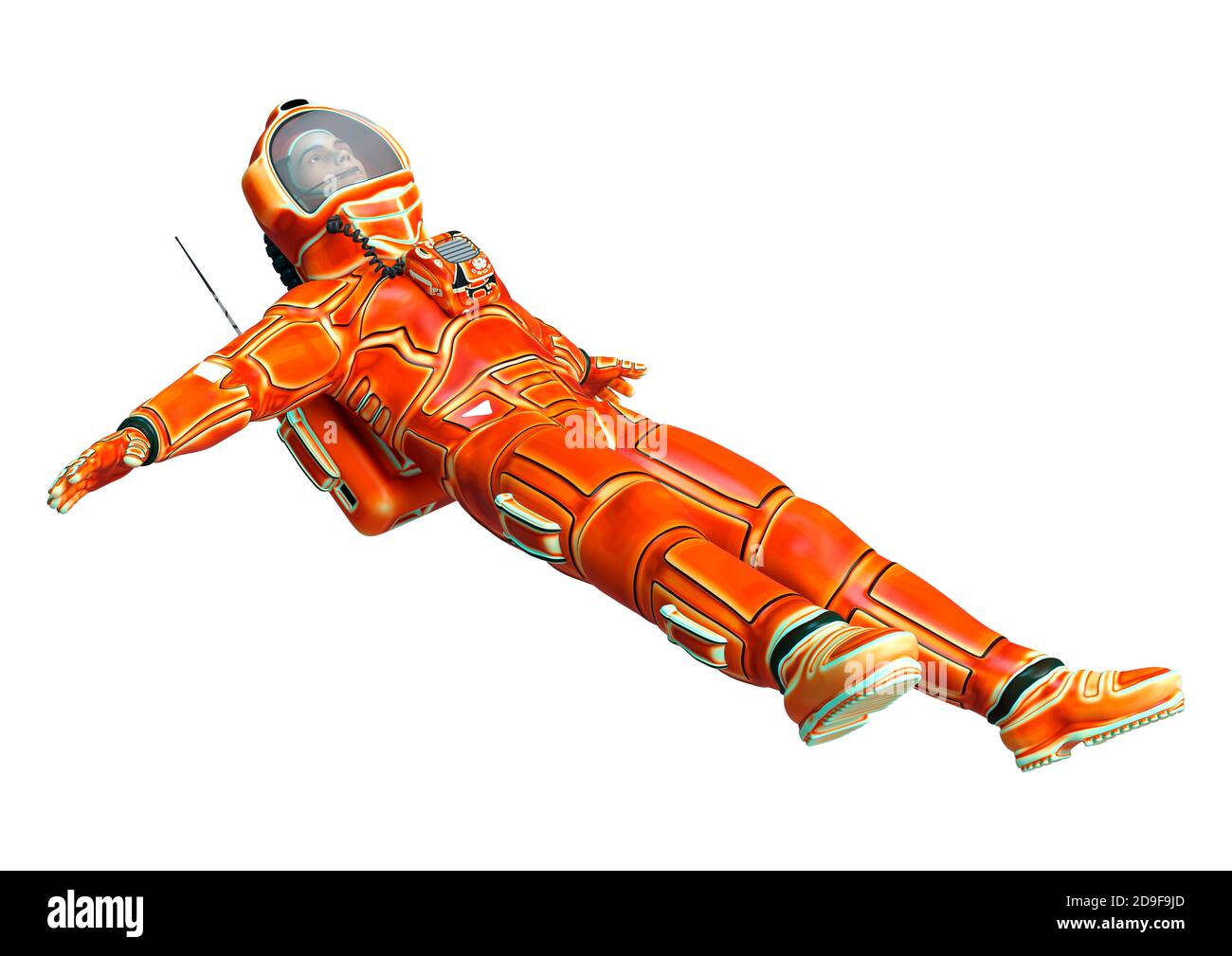 3D rendering of an astronaut isolated on white background Stock Photo ...