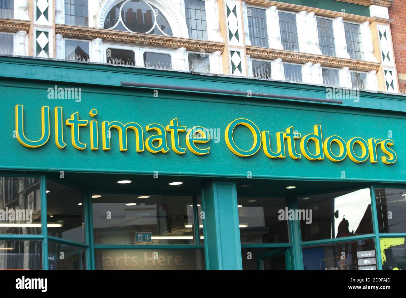 Ultimate Outdoors sign, Kingston Upon Thames, Surrey Stock Photo Alamy