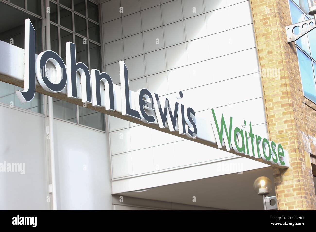 Waitrose and John Lewis Sign sign, Kingston Upon Thames, Surrey Stock Photo Alamy