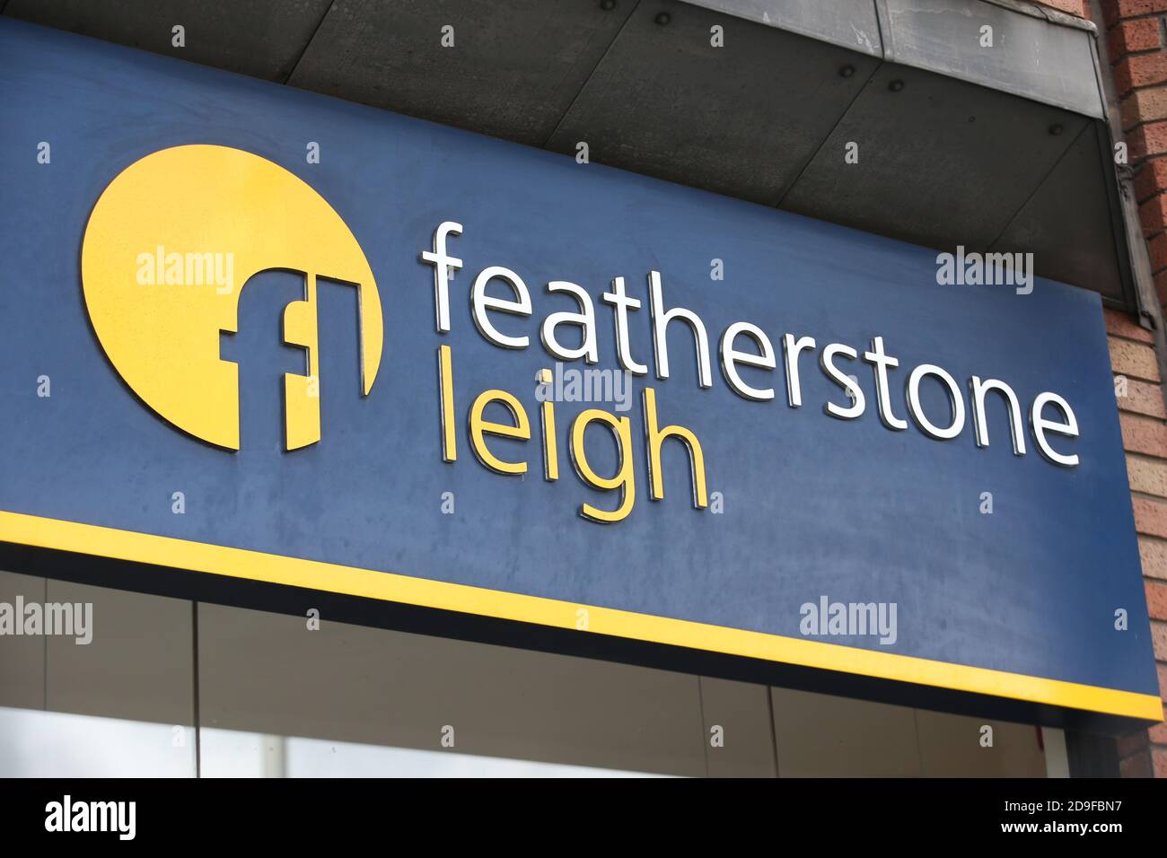 Featherstone Leigh sign, Kingston Upon Thames, Surrey Stock Photo