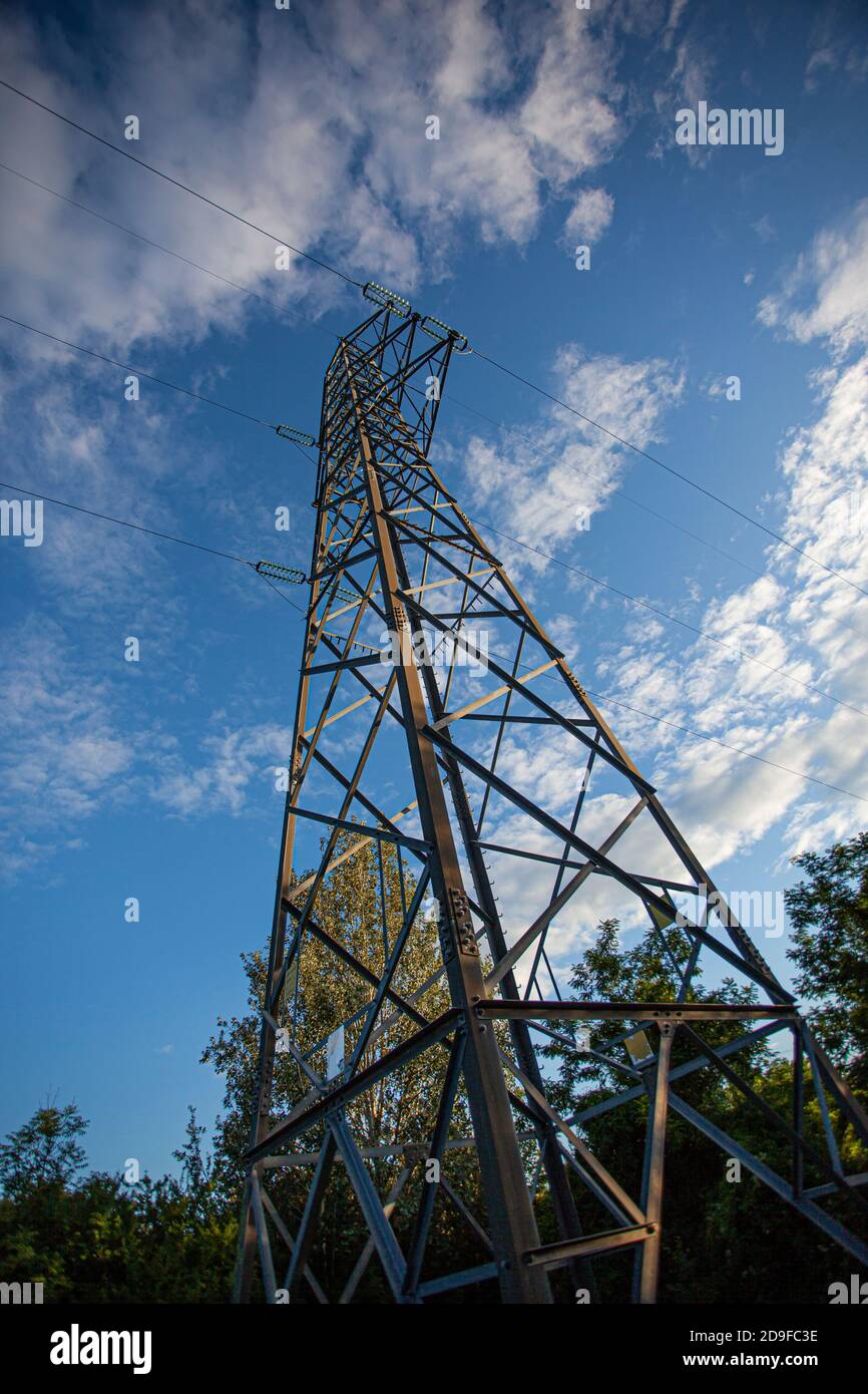 Pylon From Below High Resolution Stock Photography and Images - Alamy