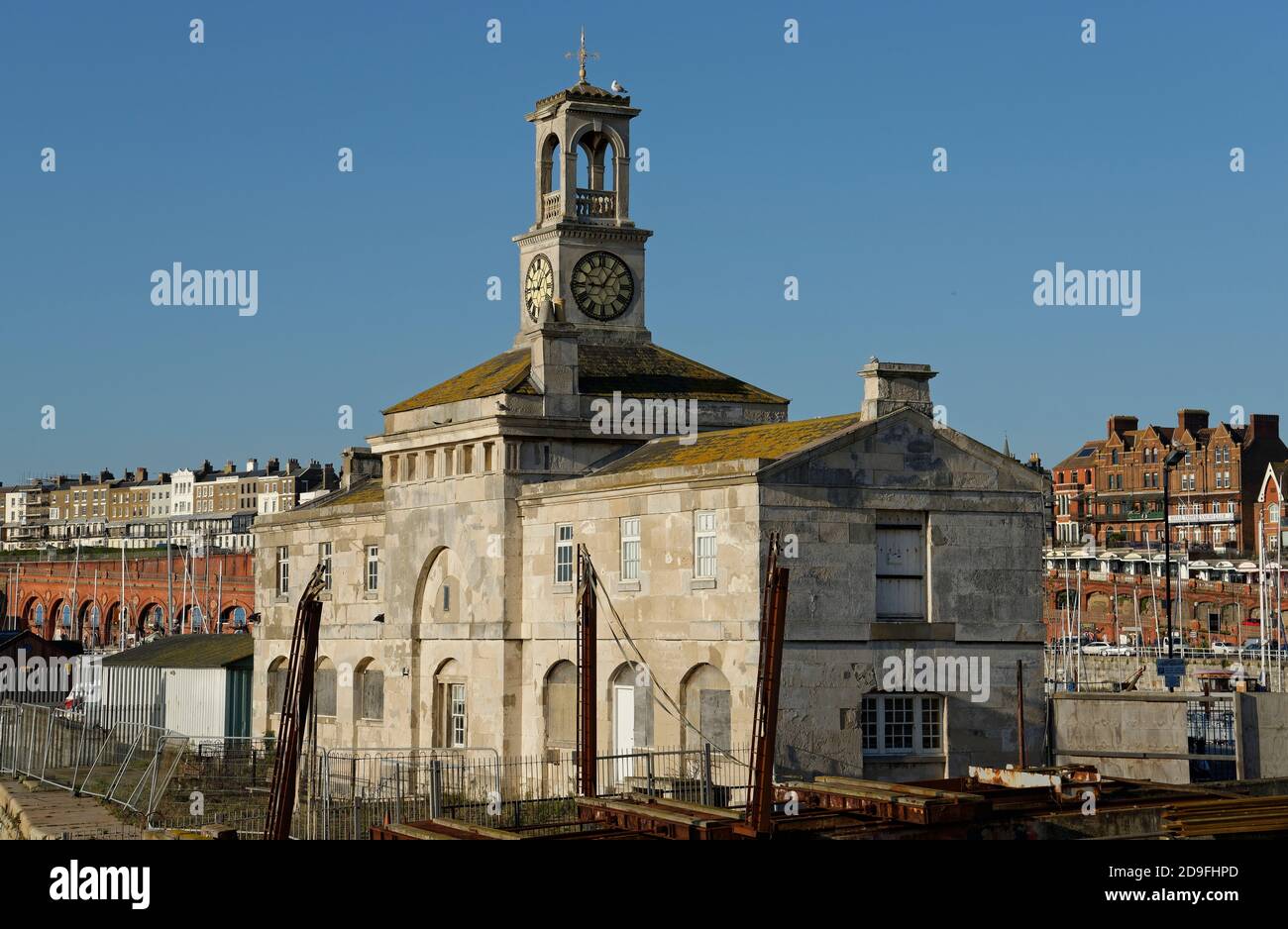 The Royal Harbour at Ramsgate in Kent. A fishing port on the Isle of Thanet, part of the county of Kent, UK. Stock Photo