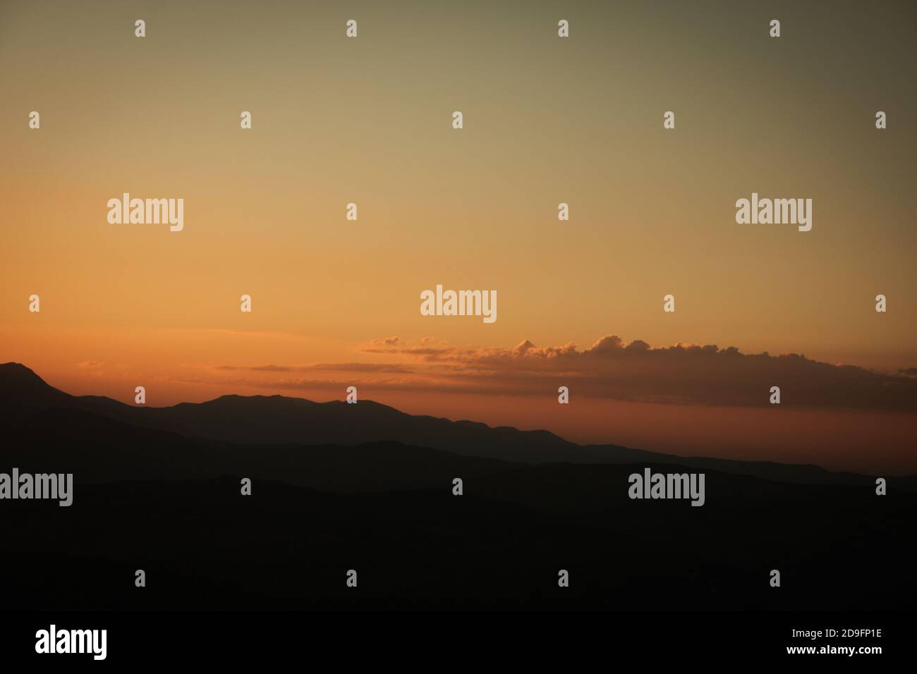 Mountain in sunrise color hills hi-res stock photography and images - Alamy