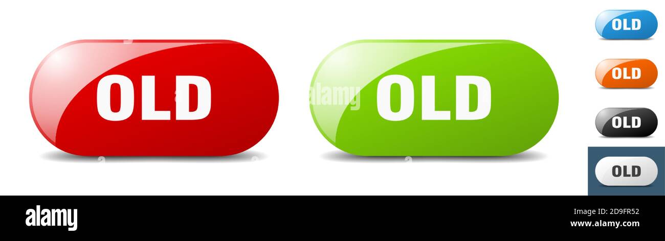 old button. sign. key. push button set Stock Vector Image & Art - Alamy