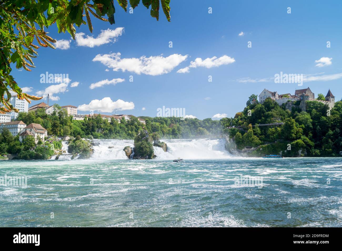 Rhine Falls in Switzerland Stock Photo