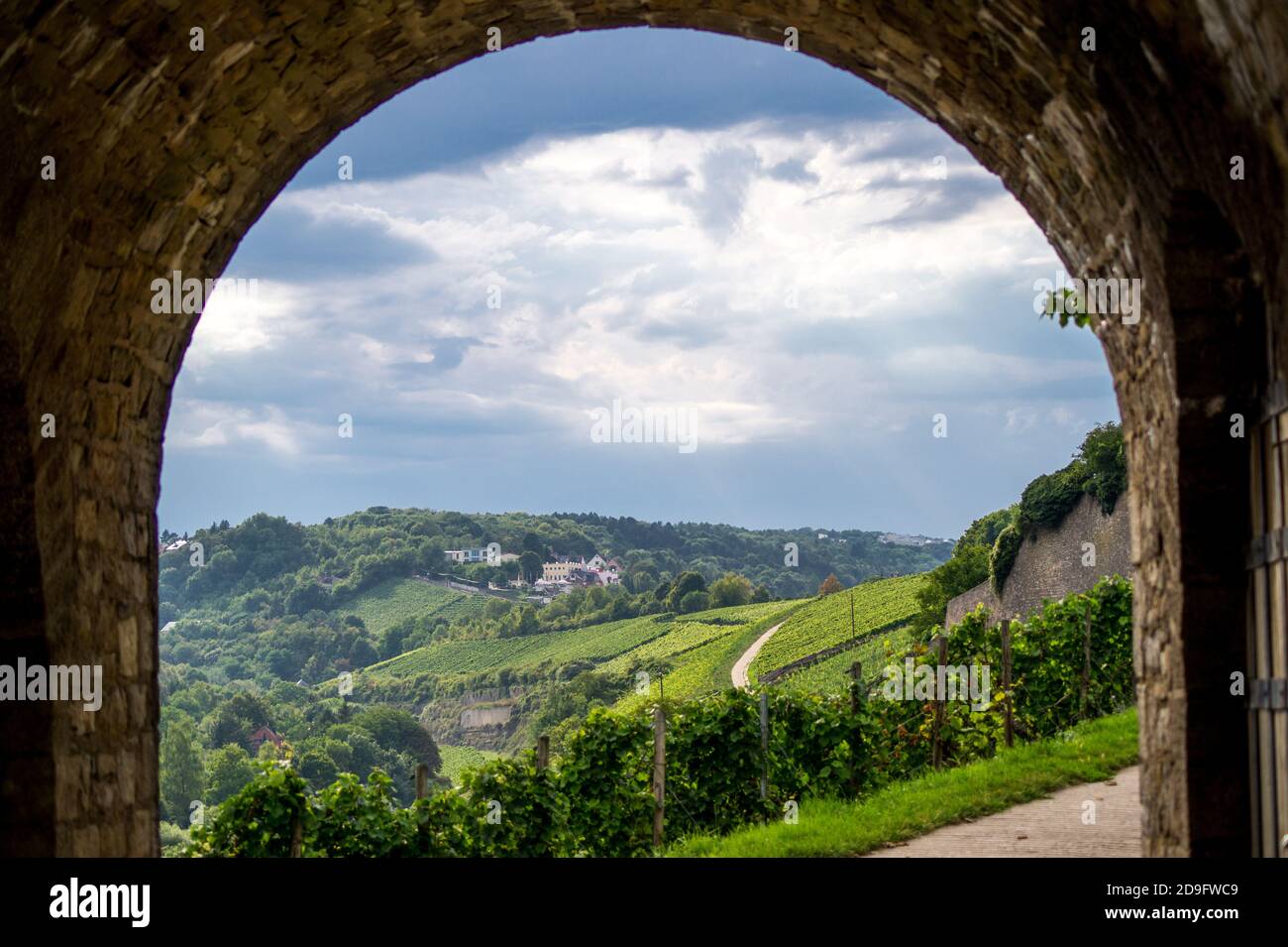 View from a Tunnel Stock Photo