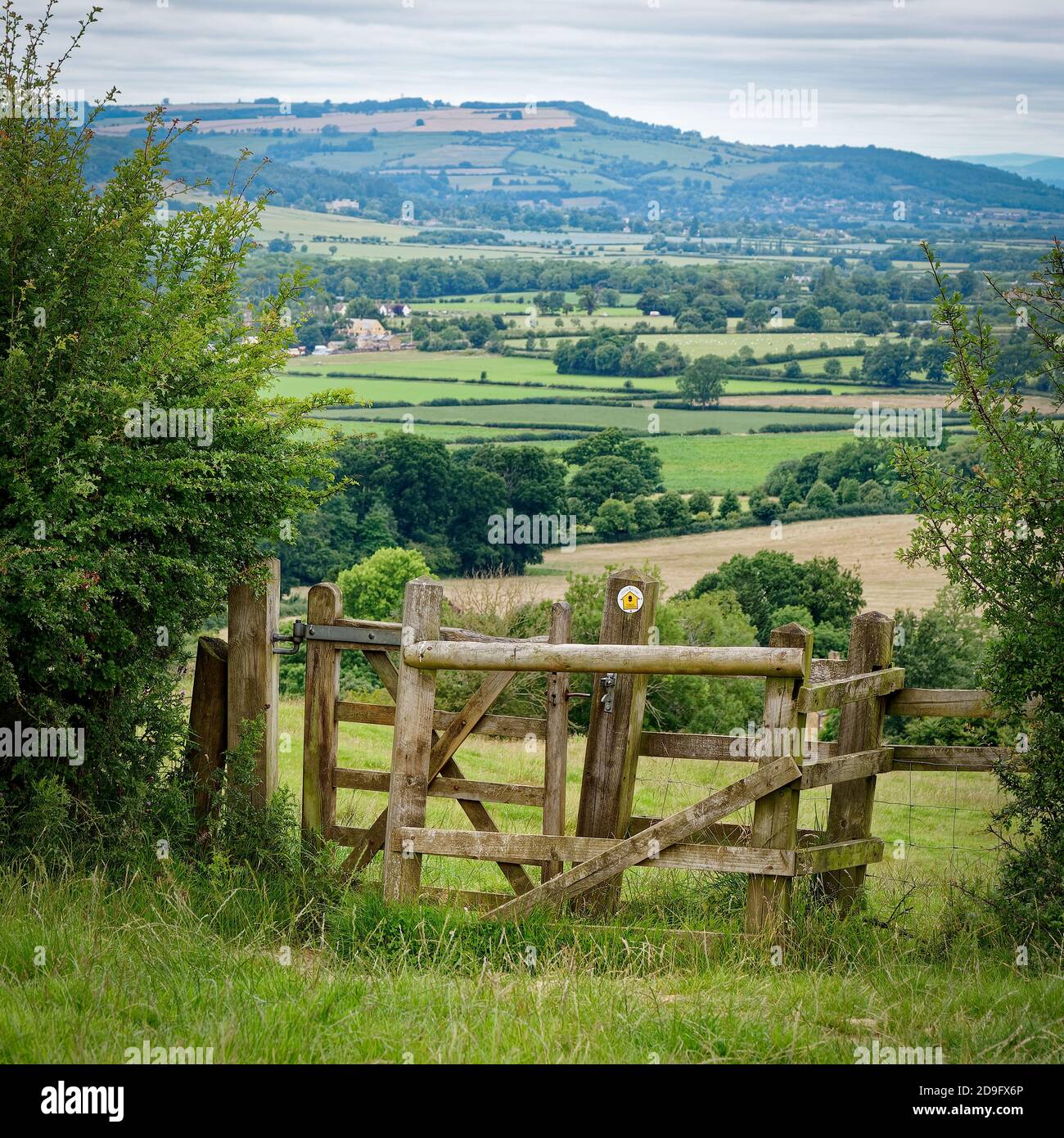 View from below Broadway Tower Cotswold way Stock Photo Alamy