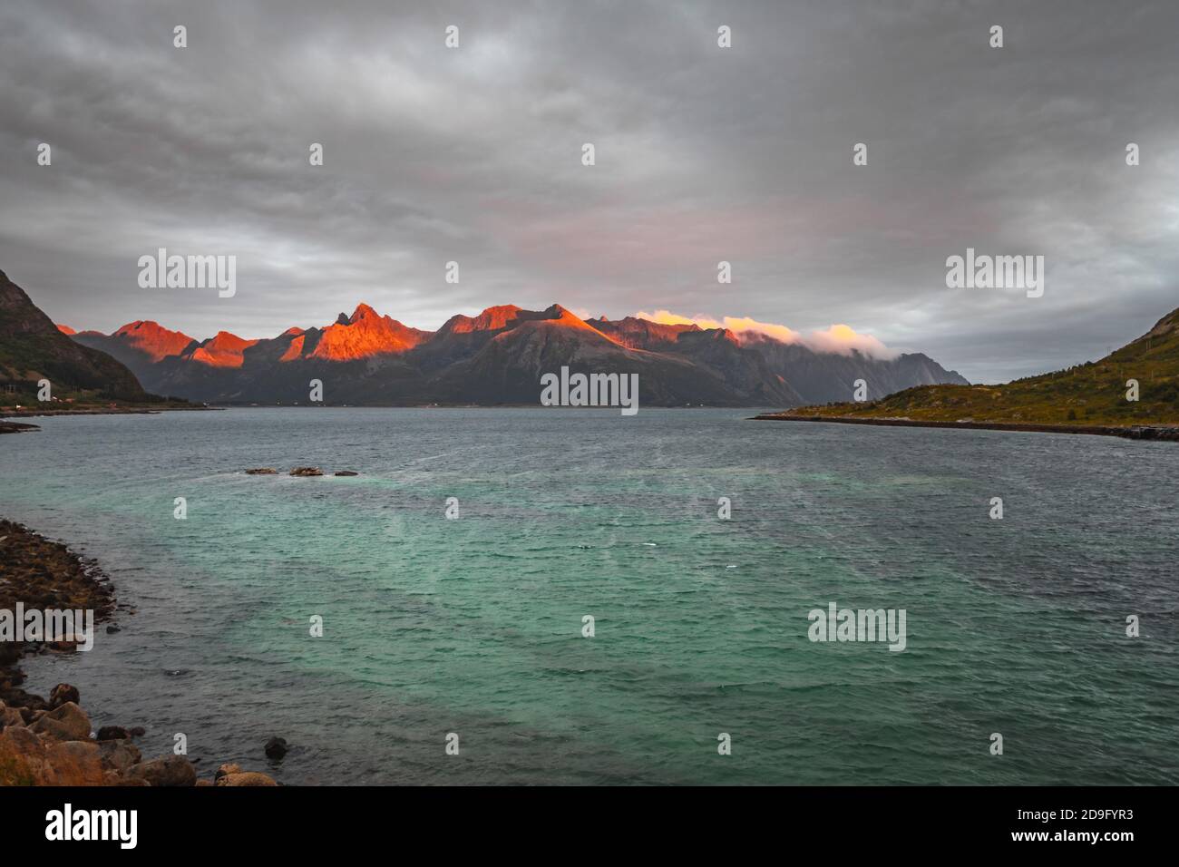 Norway Lofoten archipelago landscape Stock Photo