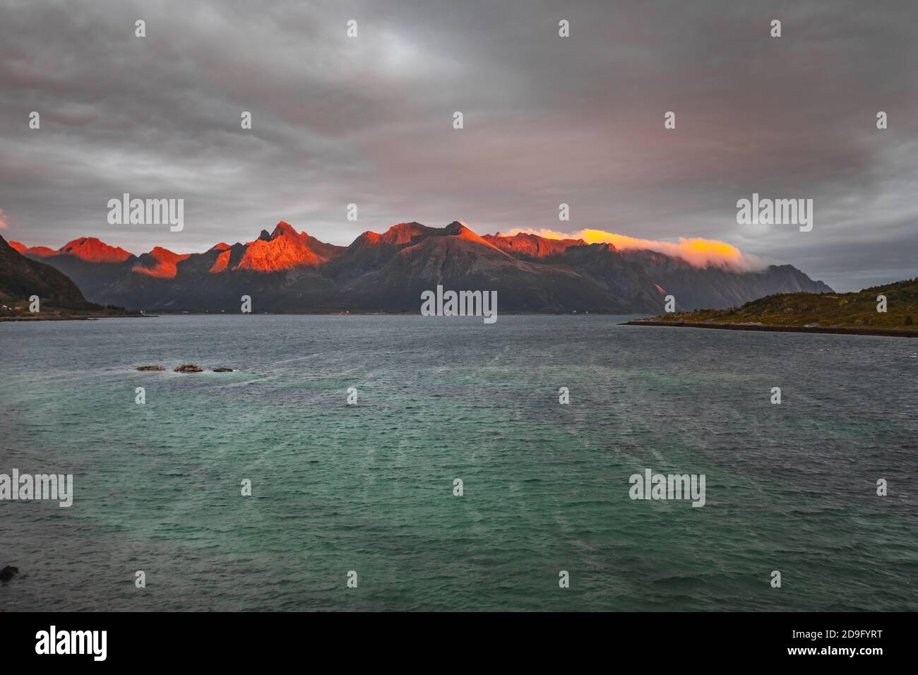 Norway Lofoten archipelago landscape Stock Photo