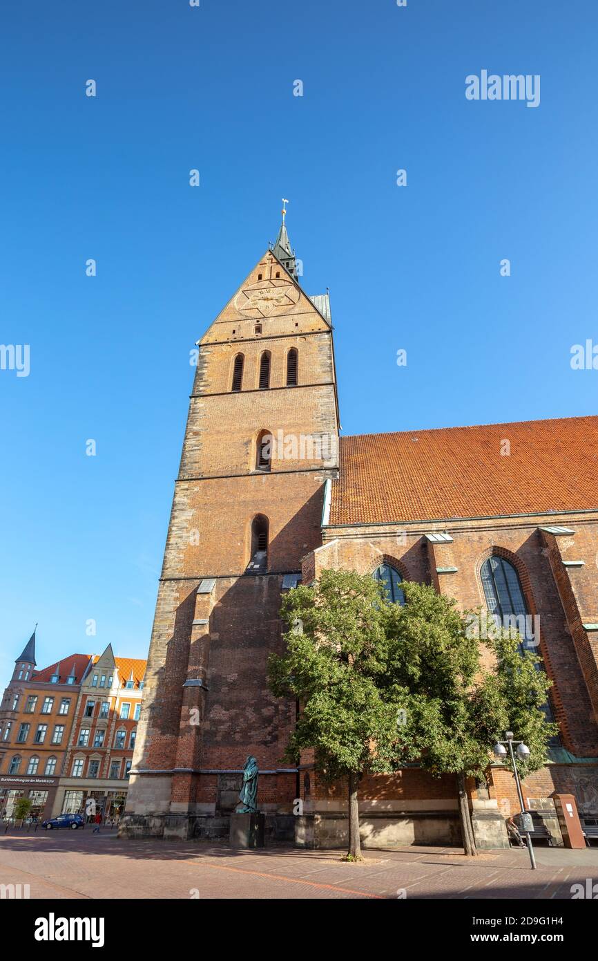 Market Church Marktkirche Hannover, Evangelical church Downtown Hanover, Germany Stock Photo