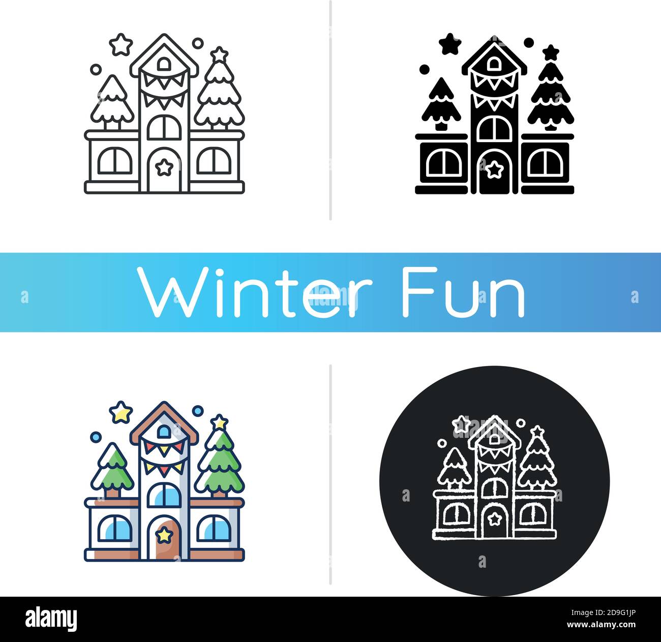 House decoration icon Stock Vector