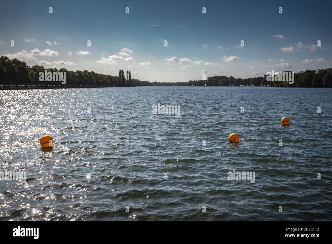 Maschsee lake Hanover, Germany Stock Photo