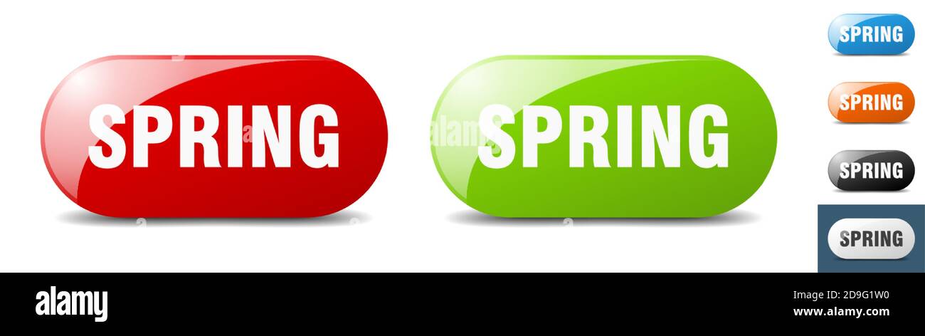 spring button. sign. key. push button set Stock Vector Image & Art - Alamy