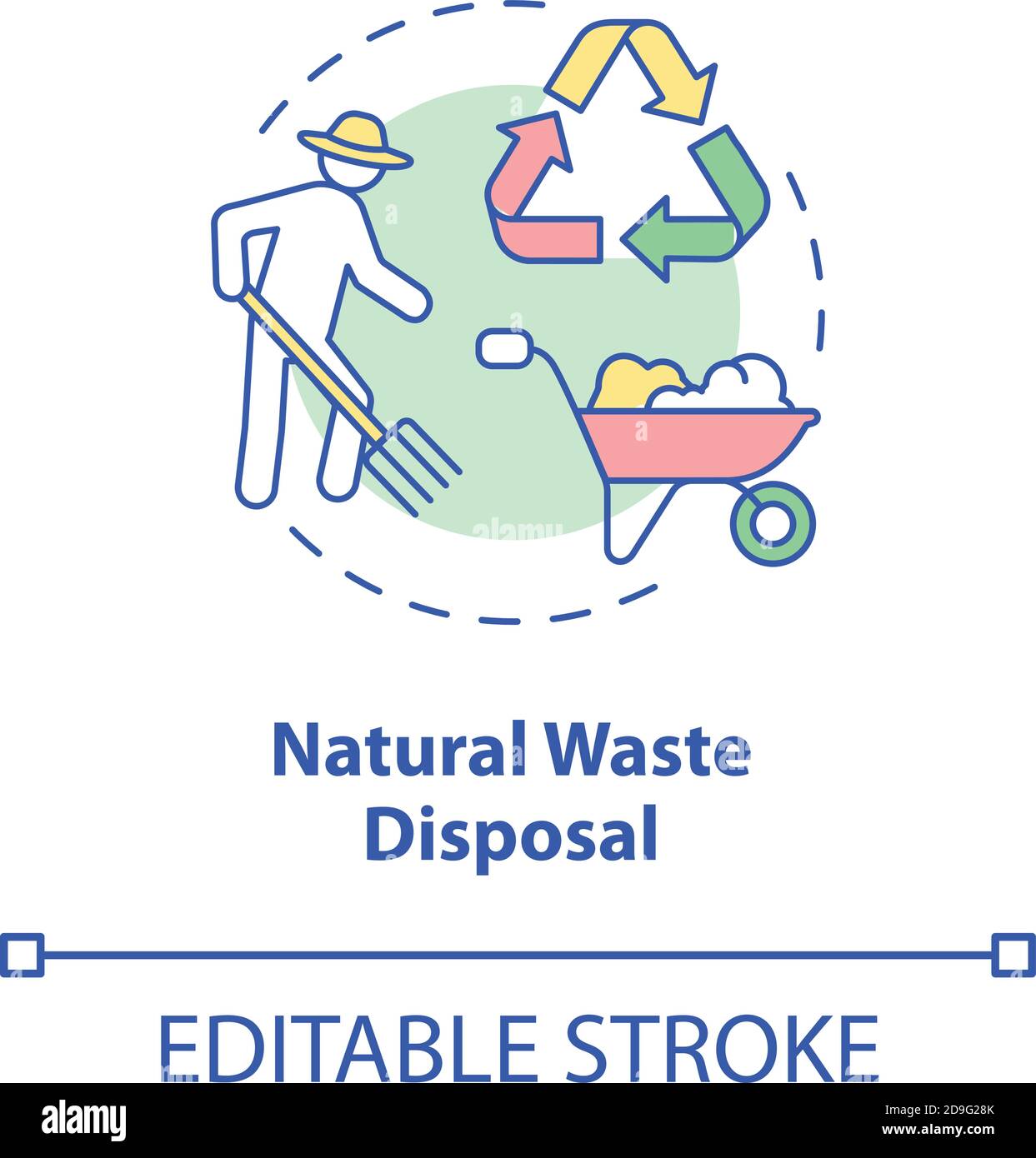 Natural waste disposal concept icon Stock Vector Image & Art Alamy