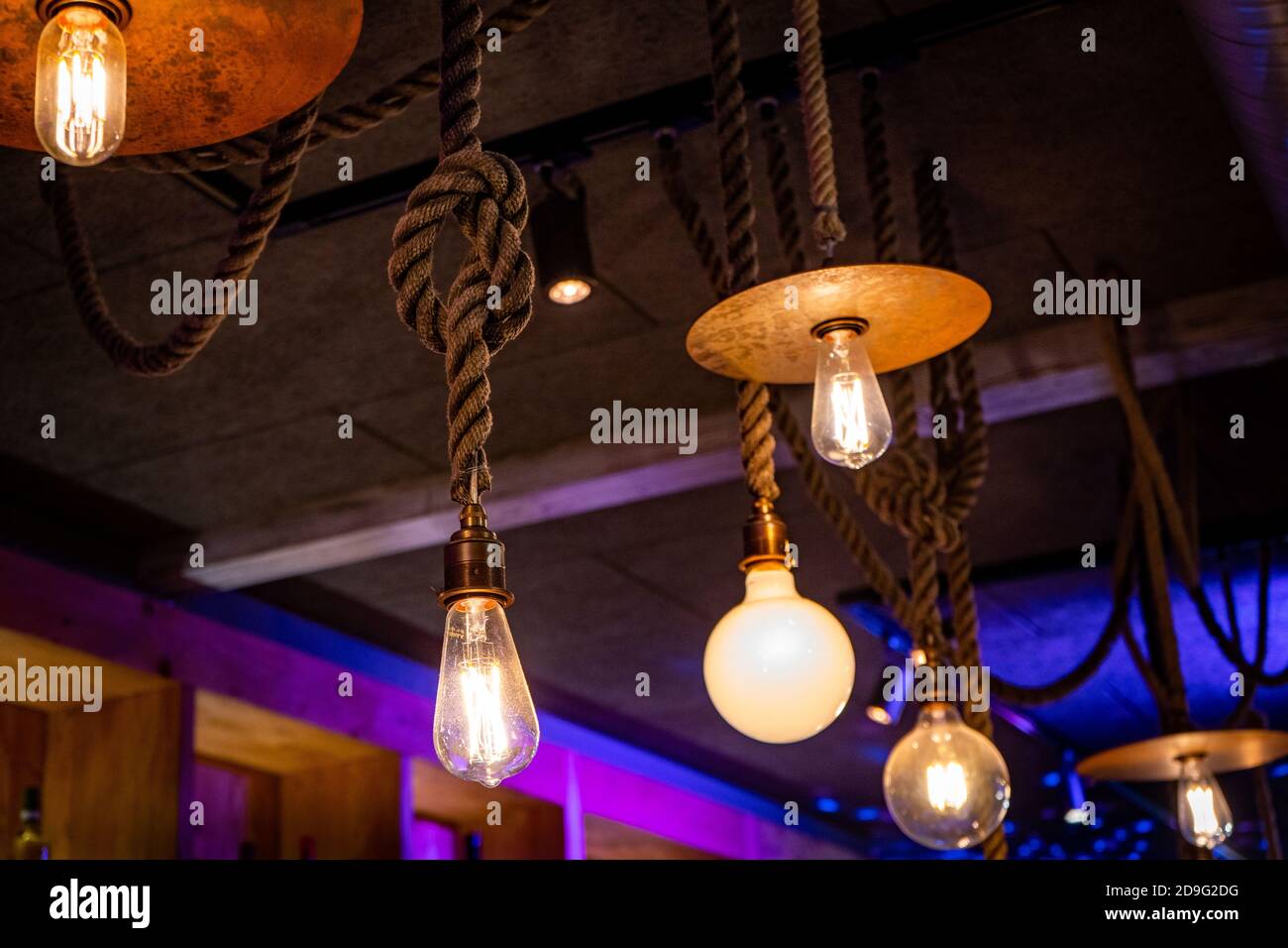 Light bulb hanging from ceiling hires stock photography and images Alamy