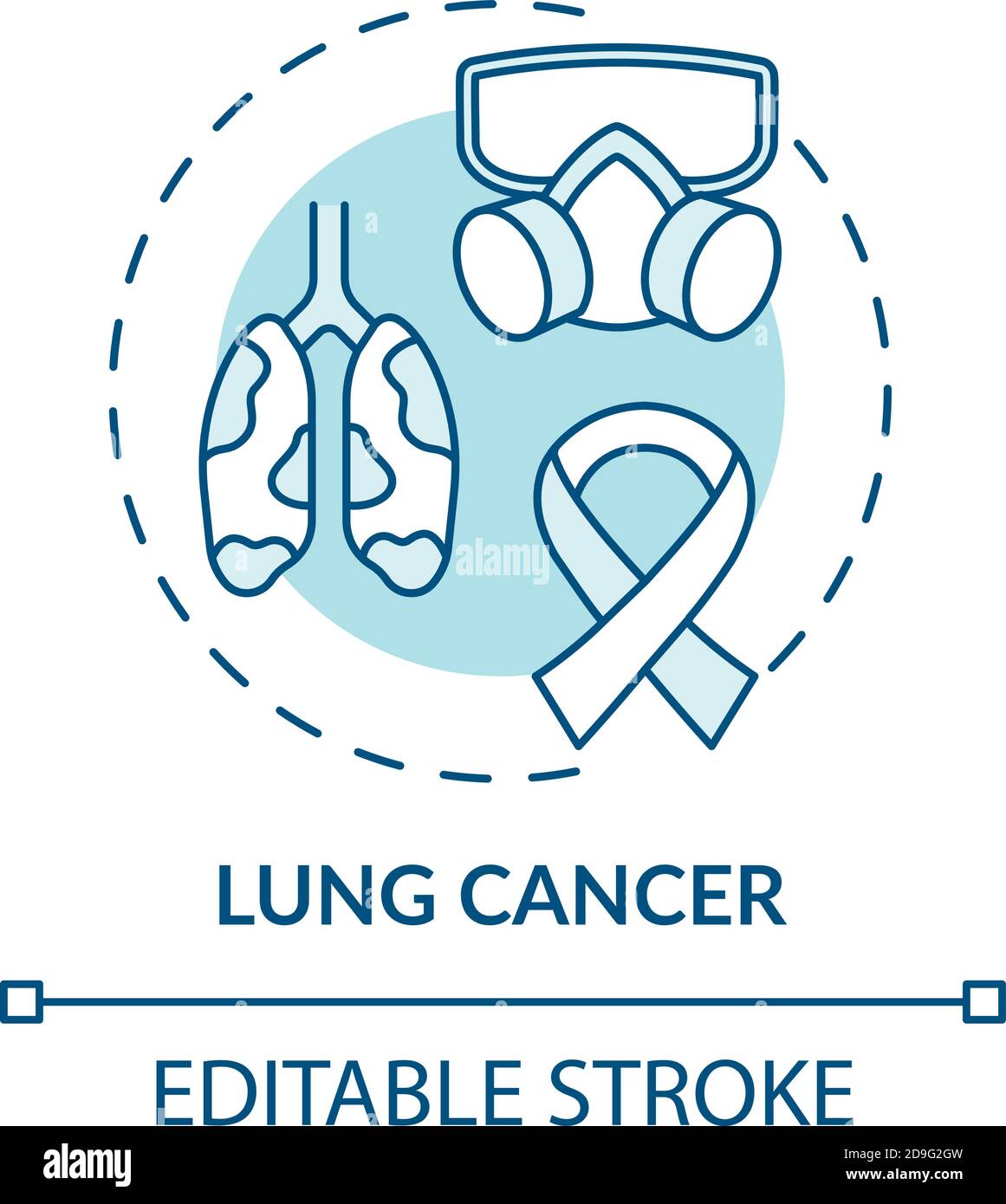Lung cancer concept icon Stock Vector Image & Art - Alamy