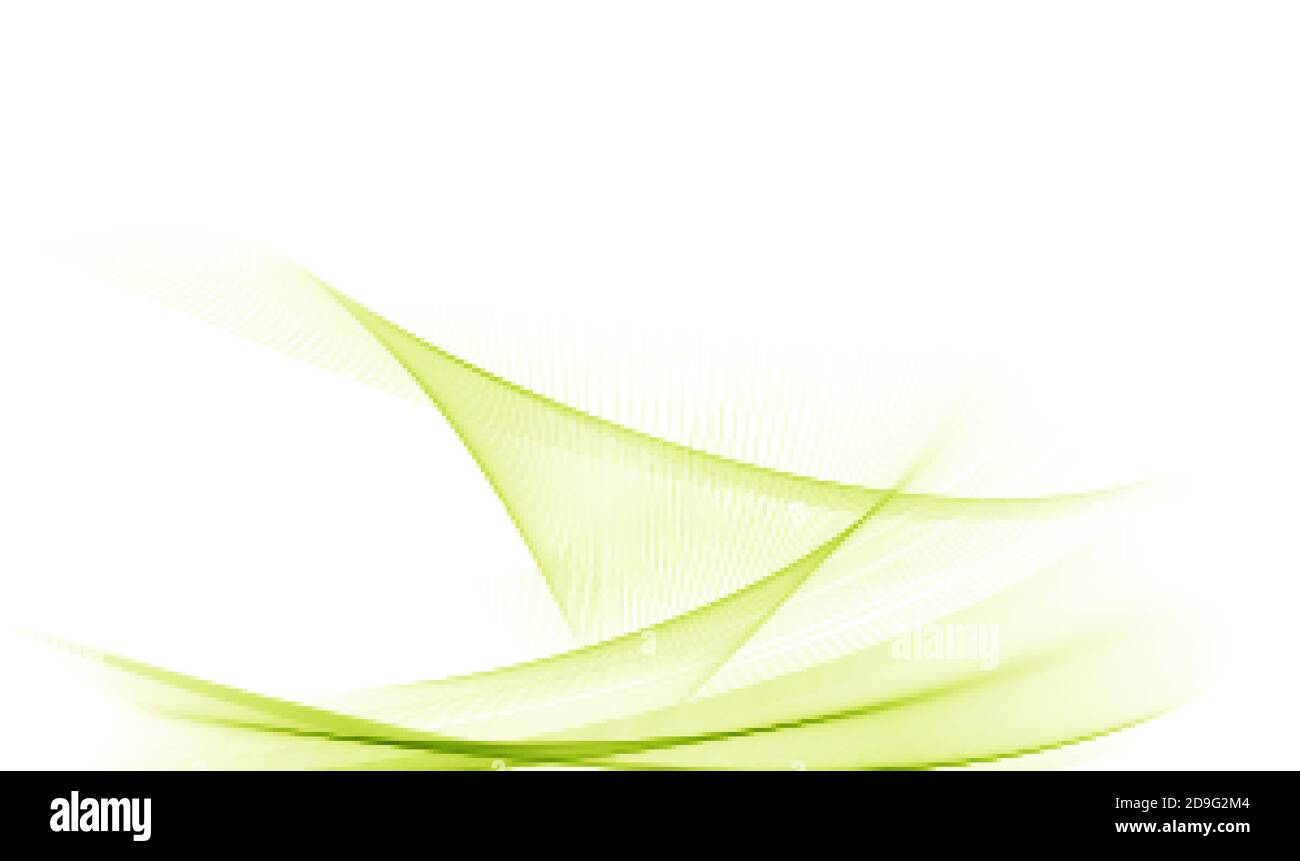 Vector smooth green wave background Green abstract background Stock ...