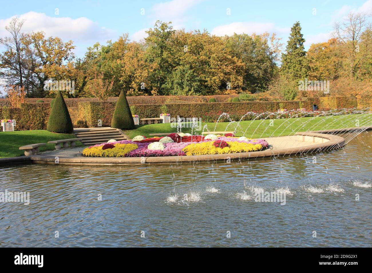 Castle gardens Arcen Stock Photo Alamy