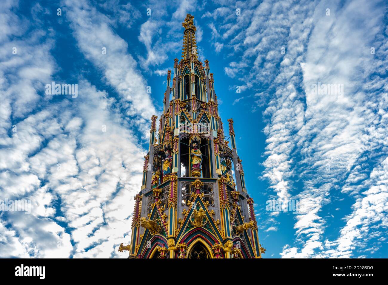 beautiful fountain in nuremberg germany Stock Photo Alamy
