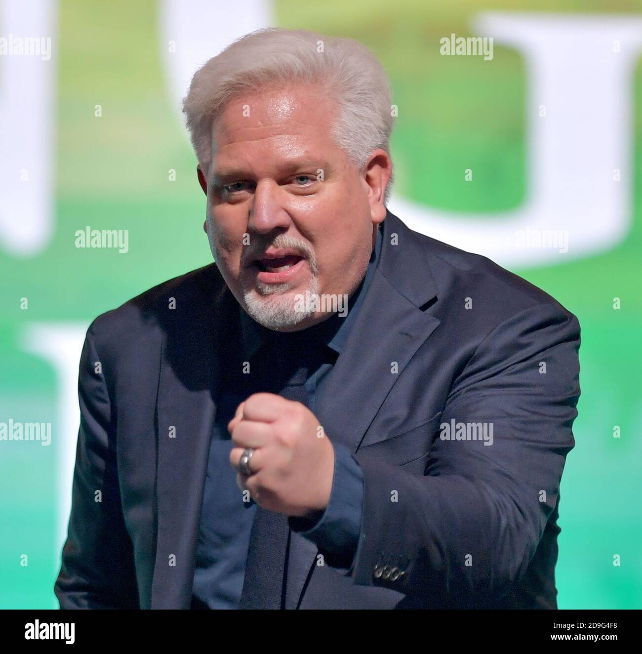 WEST PALM BEACH, FL - DECEMBER 19: Glenn Beck speaks at the 2019 Turning Point USA Student Action Summit - Day 1 at the Palm Beach County Convention Center on December 19, 2019 in West Palm Beach, Florida.   People:  Glenn Beck Stock Photo