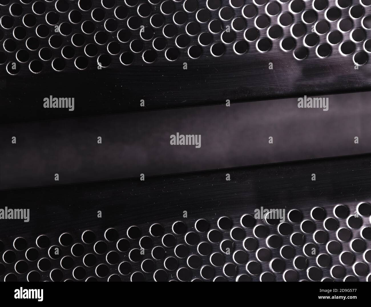 Front image of metal grille of amplifier or music loudspeaker.Metal mesh  surface background Stock Photo - Alamy