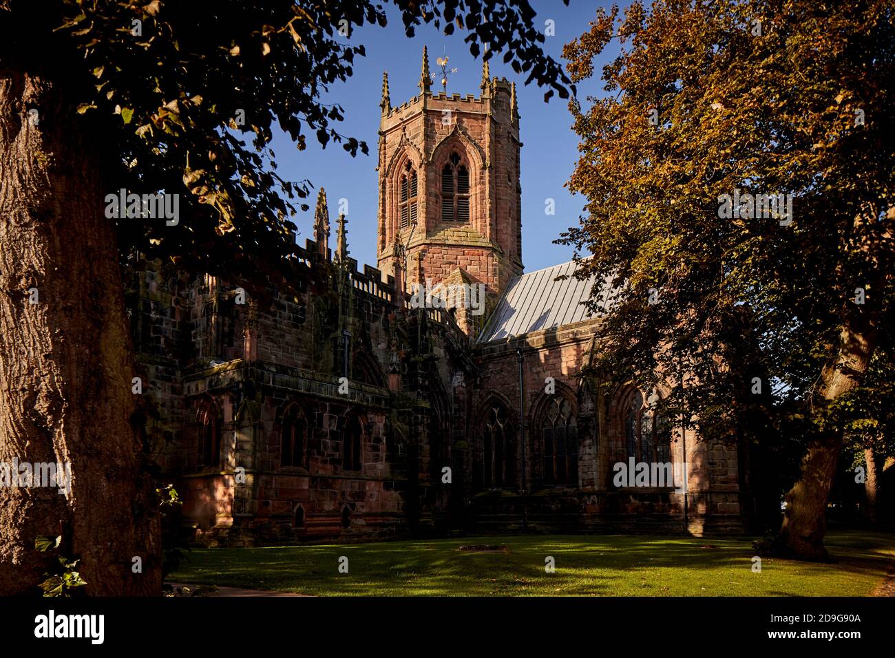 St Mary’s Church in Nantwich Cheshire designated Grade I listed building restoration by Sir George Gilbert Scott Stock Photo