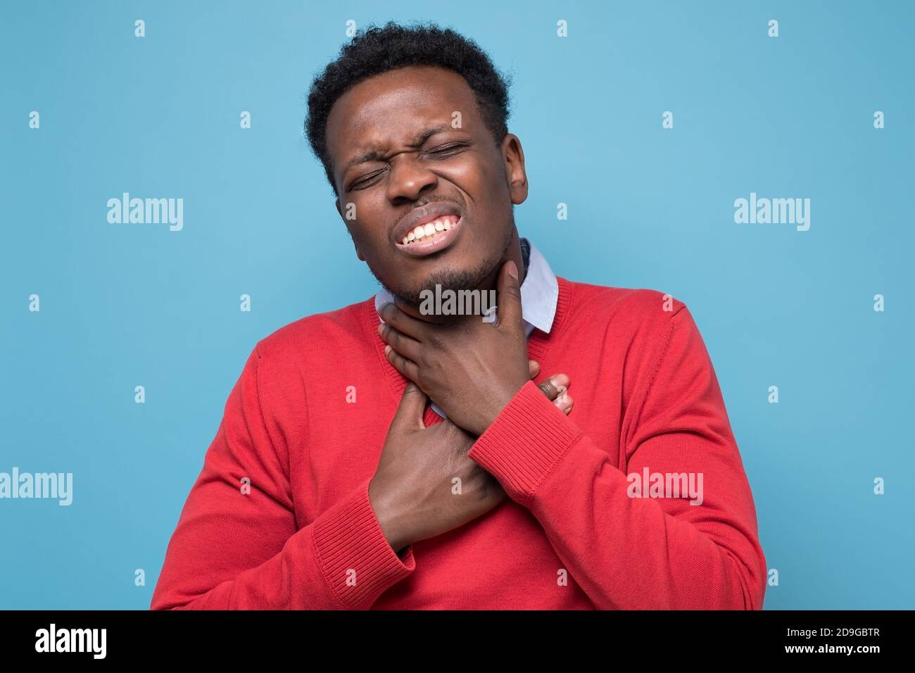 Throat pain cough swallow hires stock photography and images Alamy