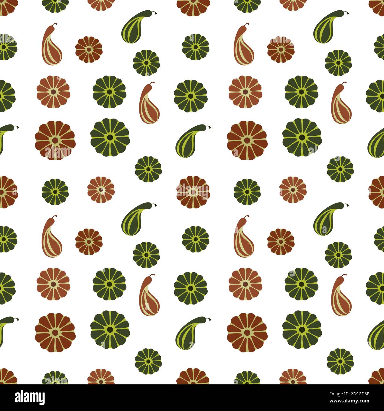 Thanksgiving pumpkin geometrical seamless pattern Stock Vector