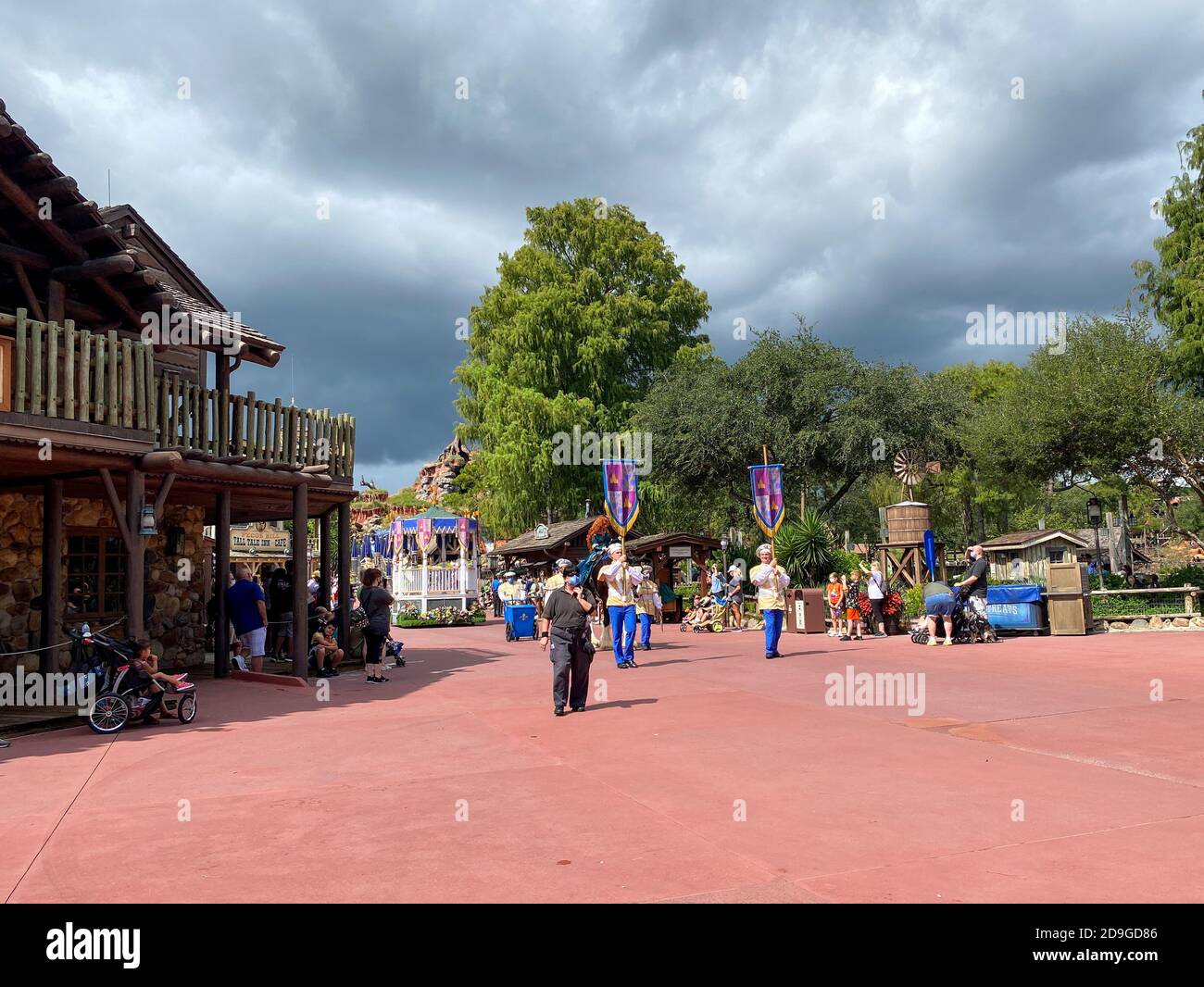 Orlando,FL/USA-10/11/20:  The beginning of the princess parade Magic Kingdom in  Walt Disney World in Orlando, FL. Stock Photo