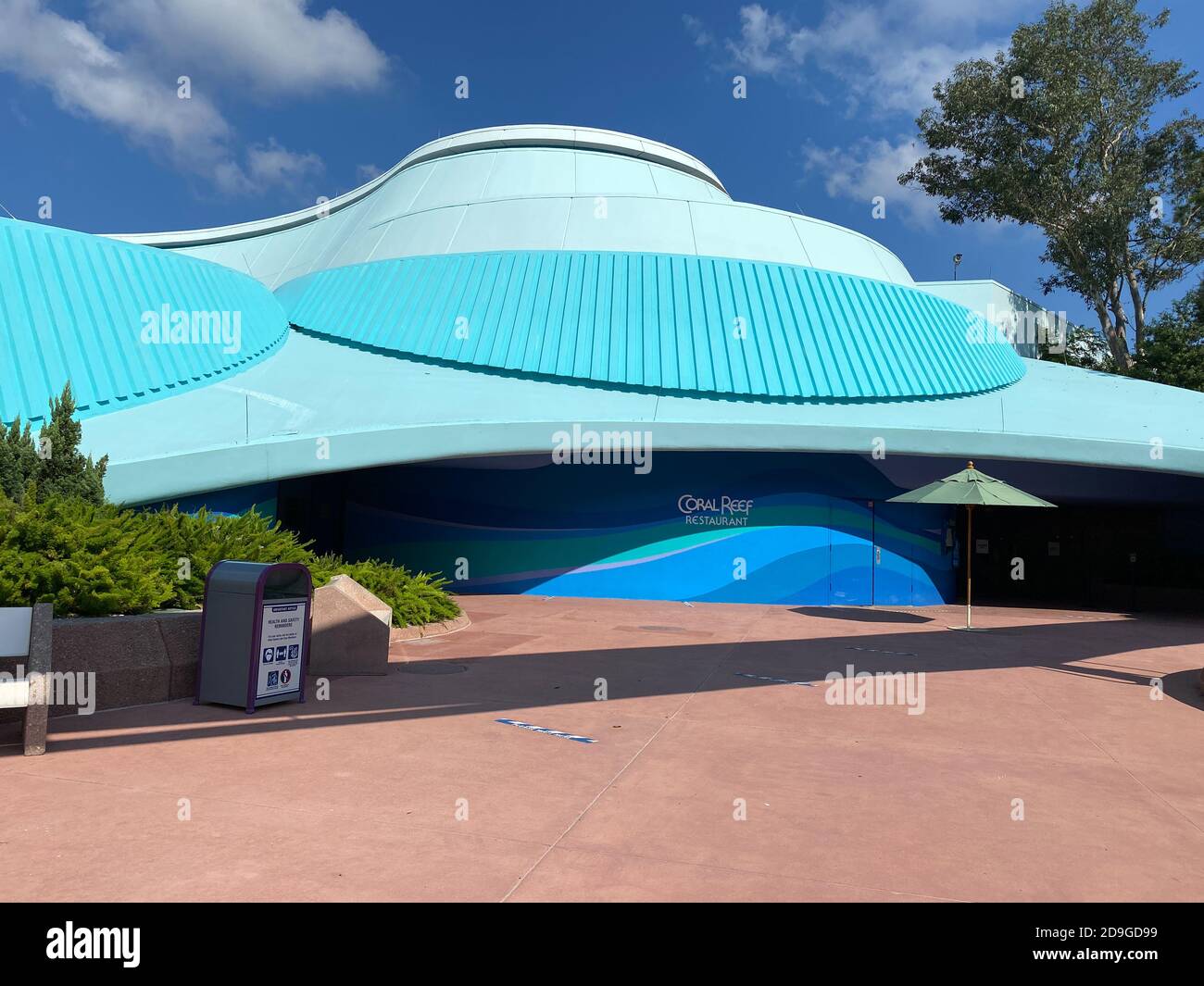Orlando, FL/USA - 10/14/20:  The exterior of the Coral Reef restaurant at the Living Seas Pavillion in EPCOT at Walt Disney World. Stock Photo