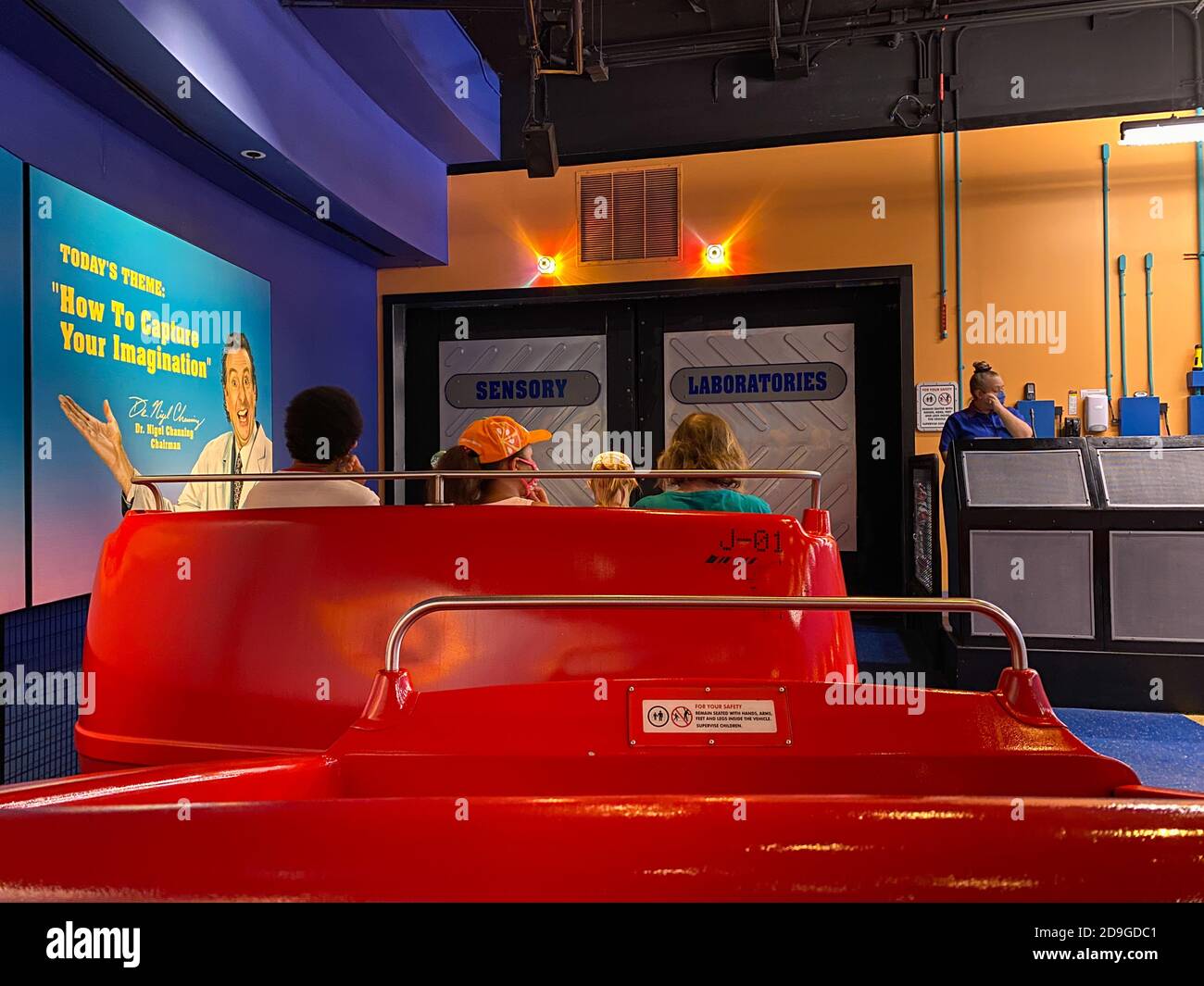 Orlando, FL/USA - 10/14/20: People riding the Journey into Imagination ...