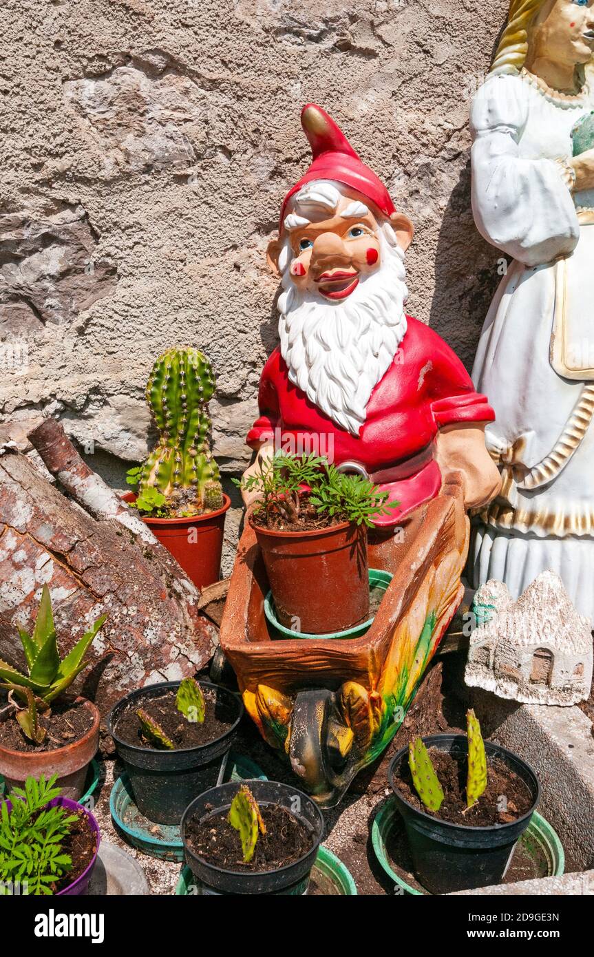 Gnome statue in Pesariis, FriuliVenezia Giulia, Italy Stock Photo Alamy
