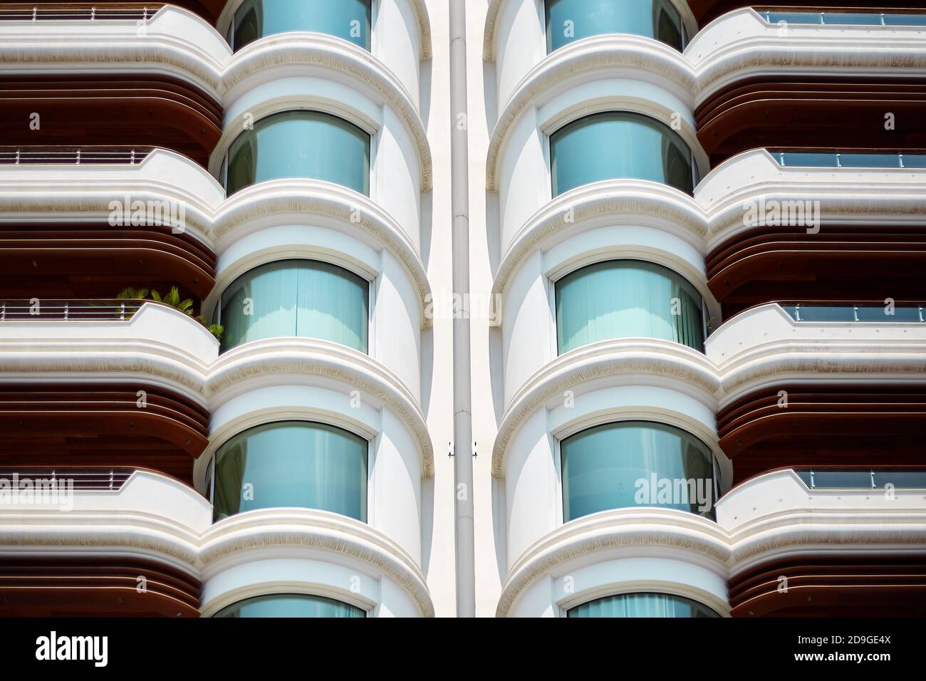 Illustration of High-Rise Luxury Apartment Building Design