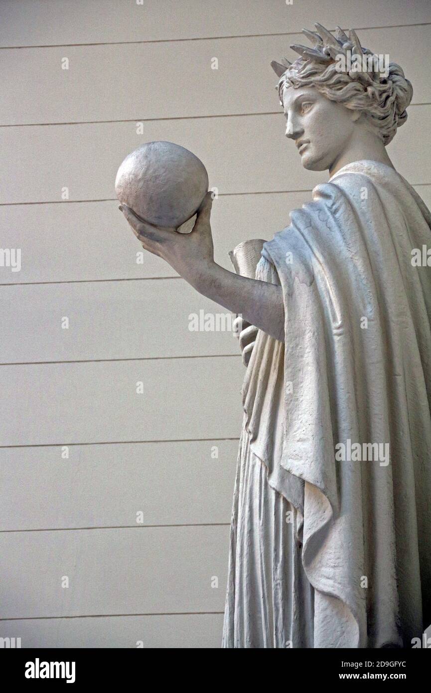Detail of 'Science' by Henry Hering at the Chicago Field Museum. Stock Photo