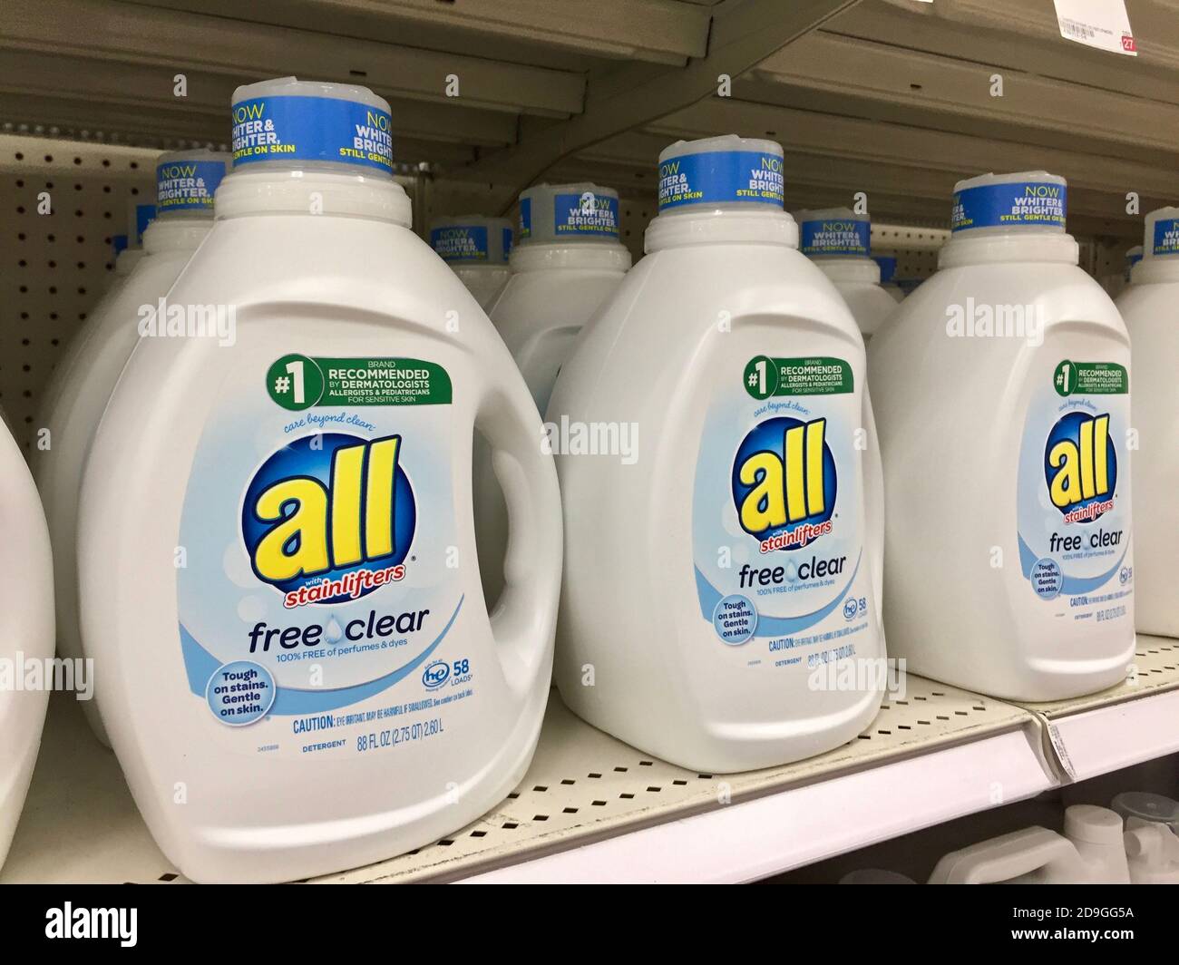 All Brand Laundry detergent Stock Photo