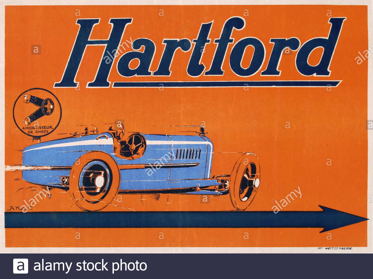 Vintage American Shock Absorbers Of Automobiles Hartford Stock Photo Alamy