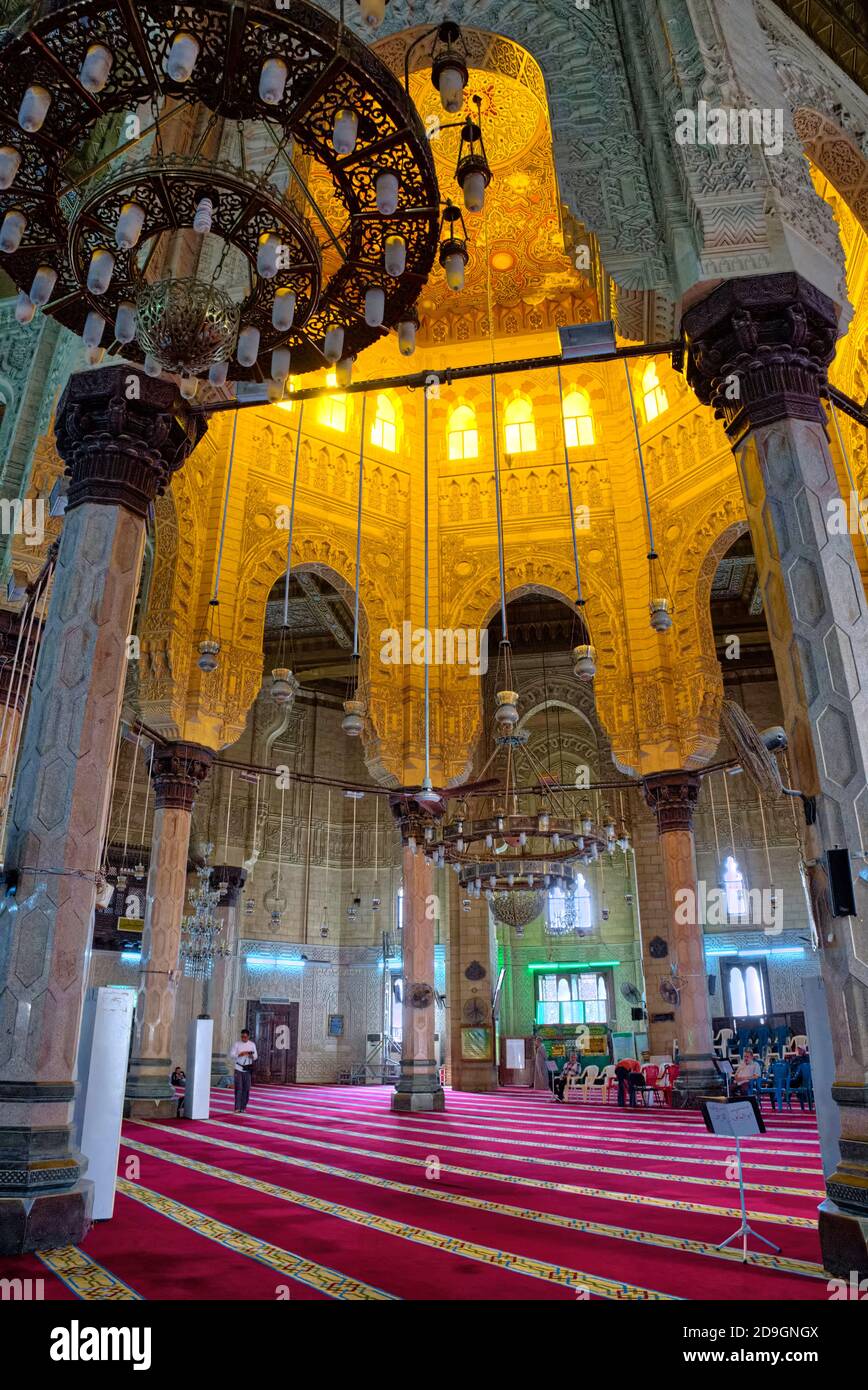 The main part of the mosque, internally, is an octagon, with sides ...