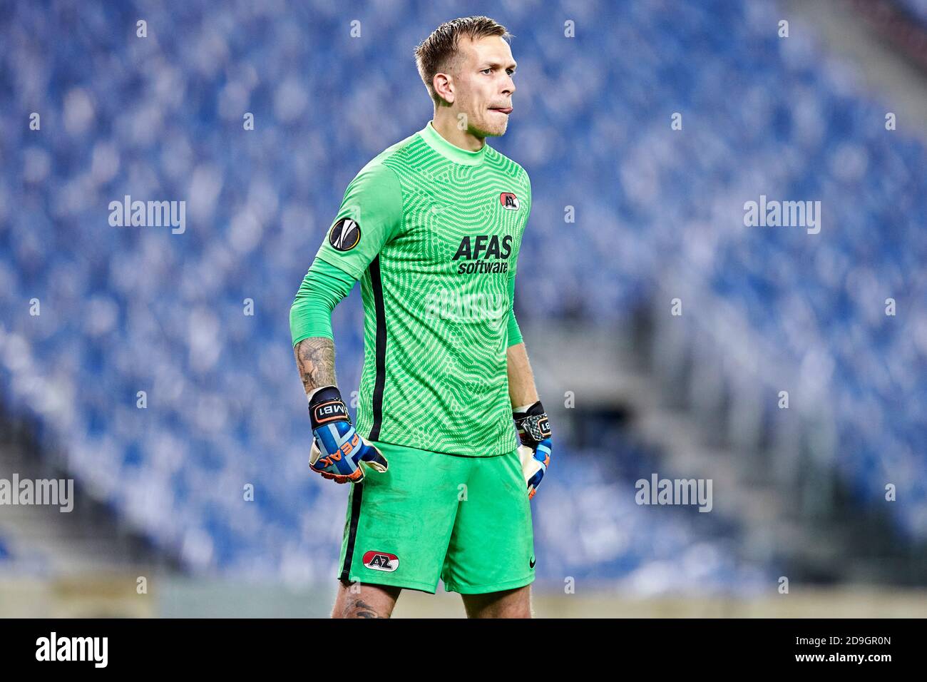 Marco Bizot Of Az Alkmaar During The Uefa Europa League Match Group F Between Real Sociedad And Az Alkmaark Played At Reale Arena Stadium On November 5 2020 In San Sebastian Spain