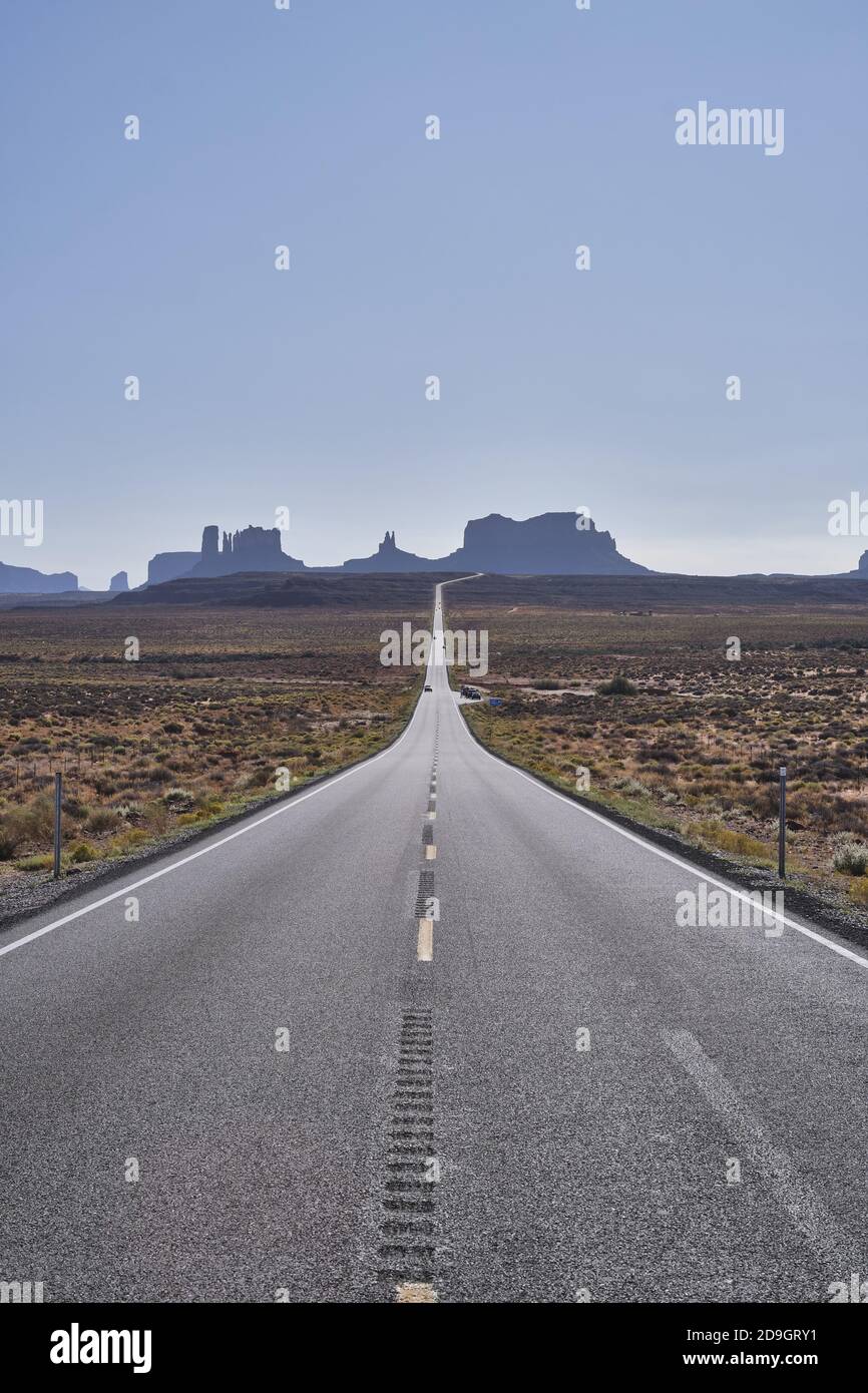 Vertical shot of Monument Valley Oljato-Monument USA Stock Photo