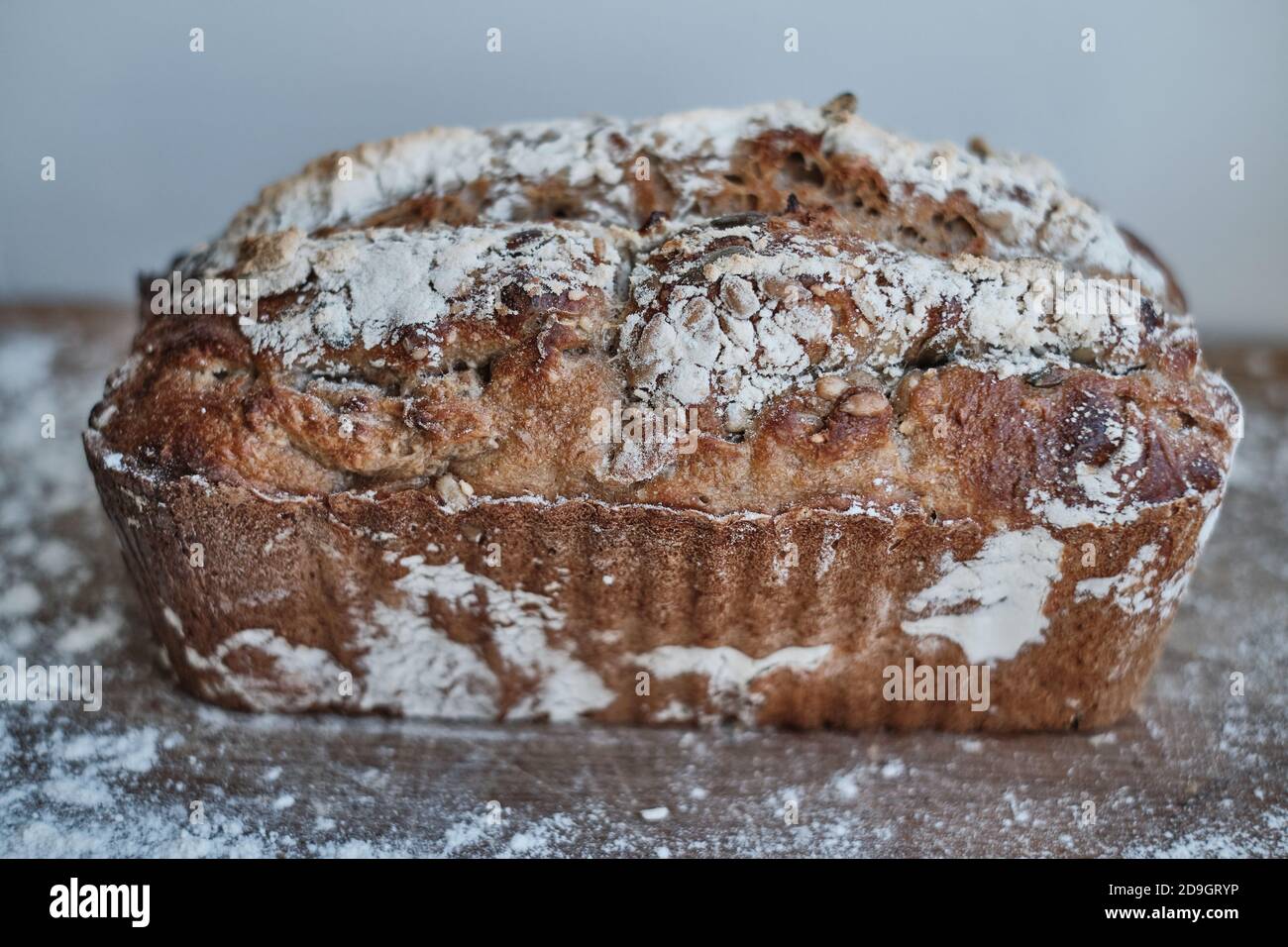 Closeup shot of freshly baked kuchen Stock Photo