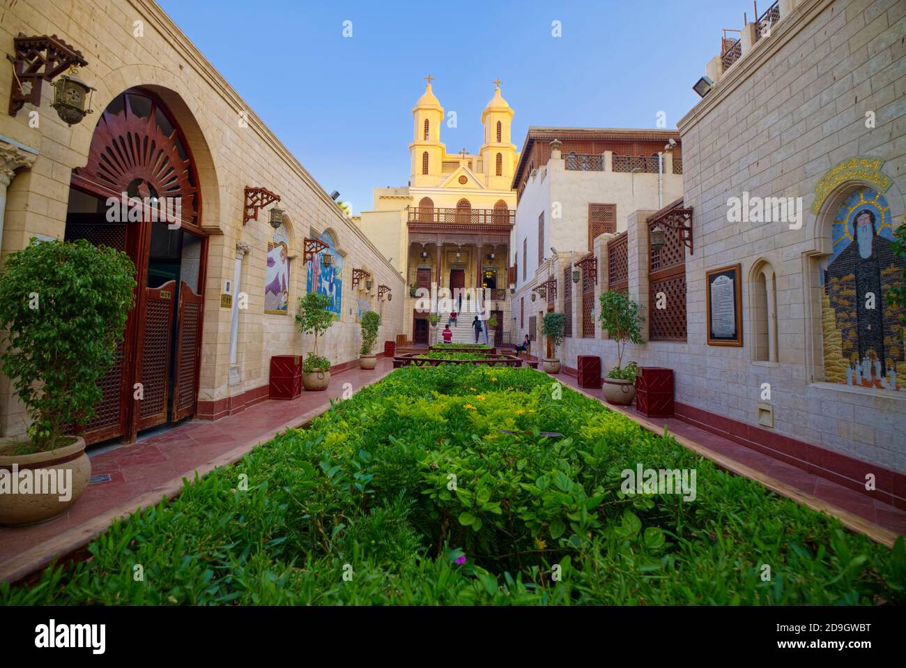 Saint Virgin Mary's Coptic Orthodox Church also known as the Hanging Church is one of the oldest churches in Egypt and the history of a church on this Stock Photo