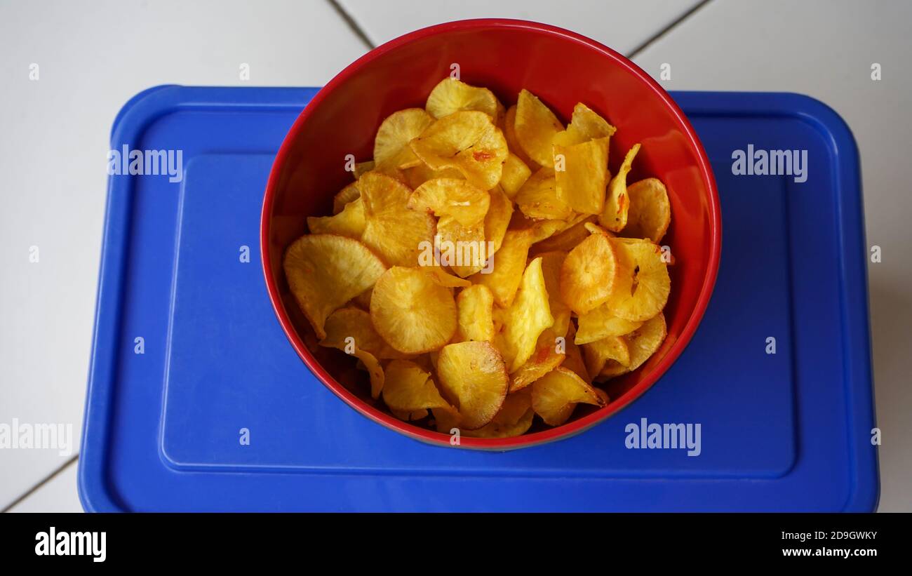 Cassava chips hires stock photography and images Alamy