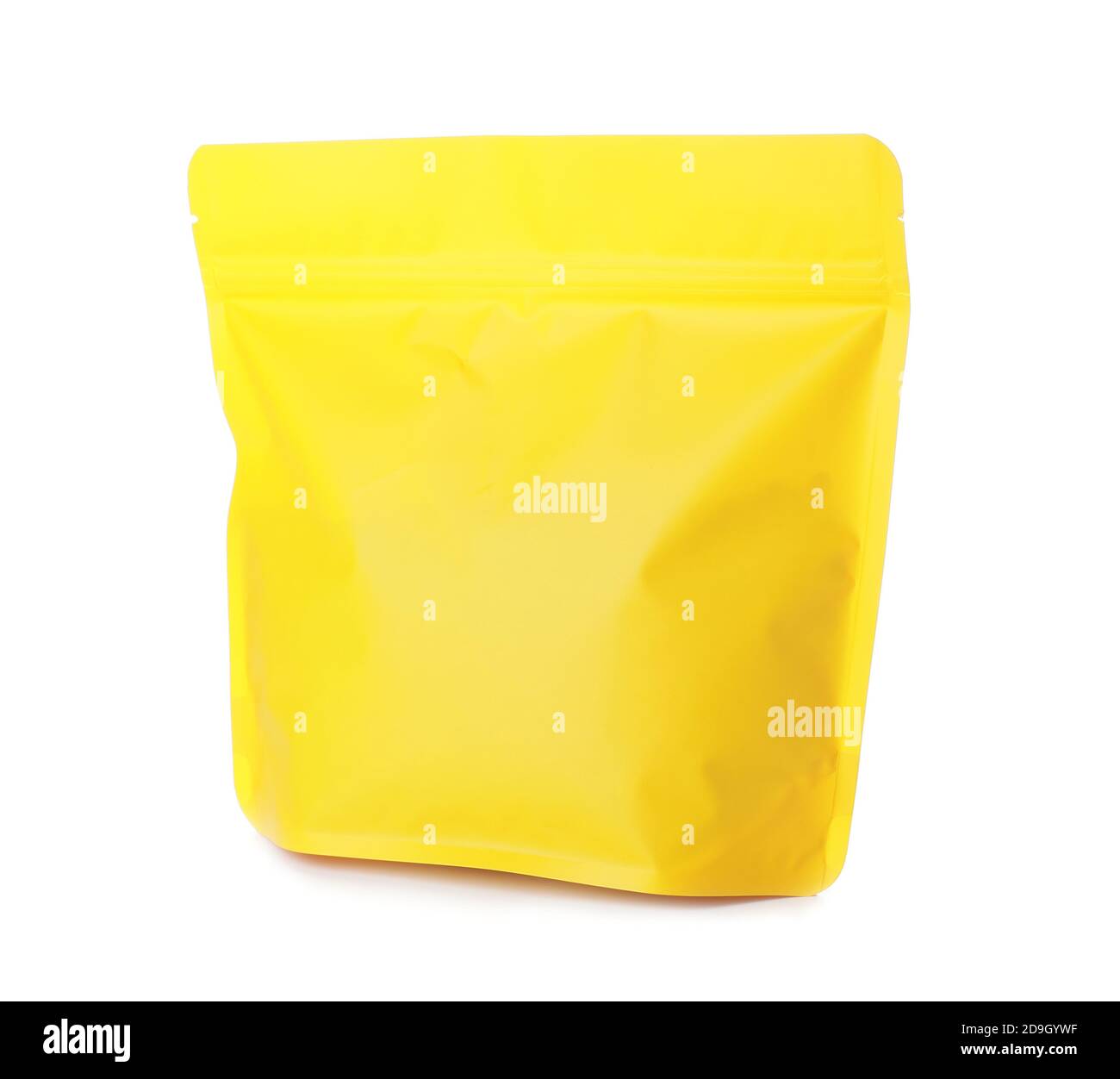 Blank coffee bag on white background Stock Photo - Alamy