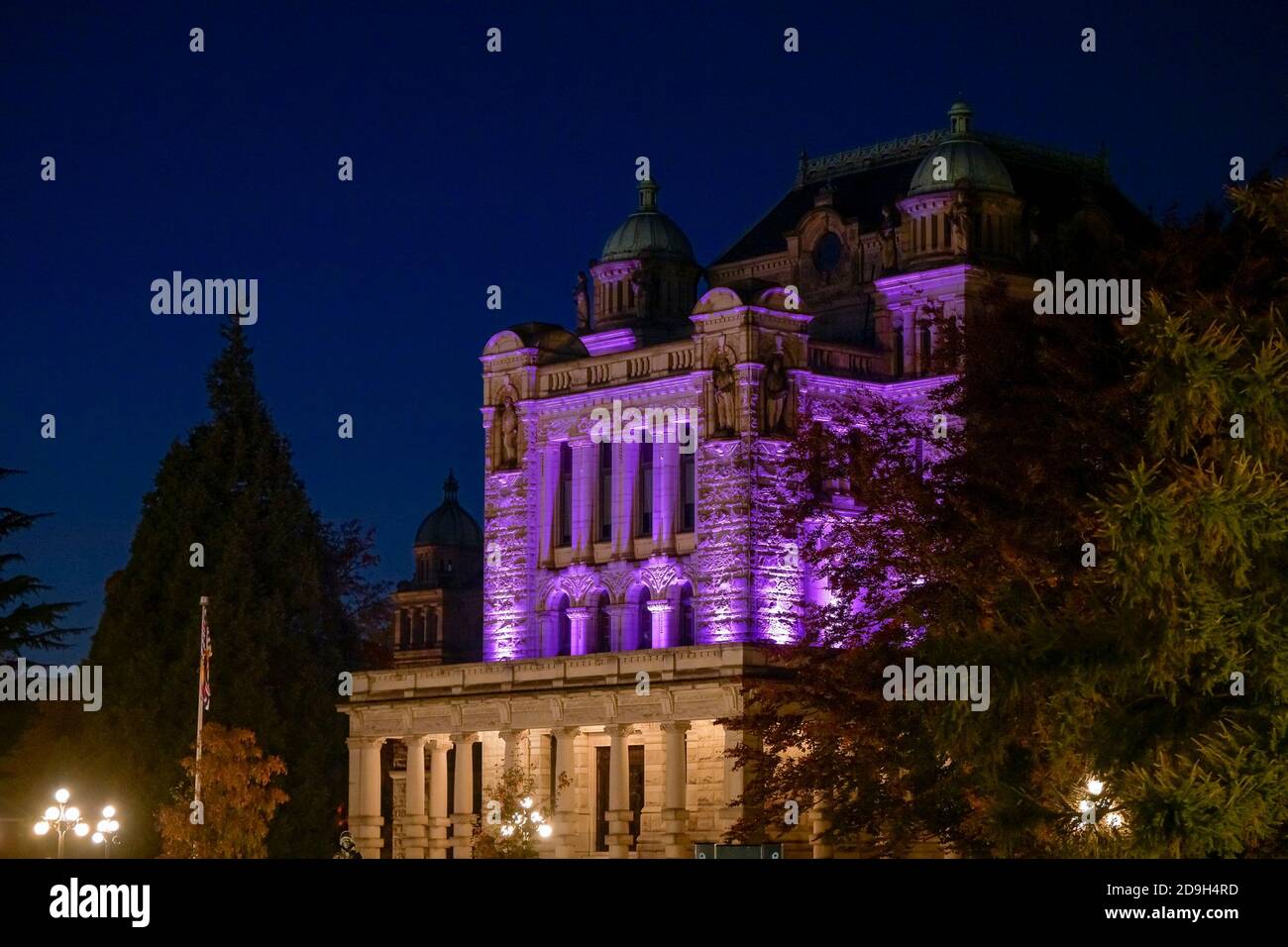 Rear, Legislative Assembly,  Parliament Buildings, Victoria, British Columbia, Canada Stock Photo