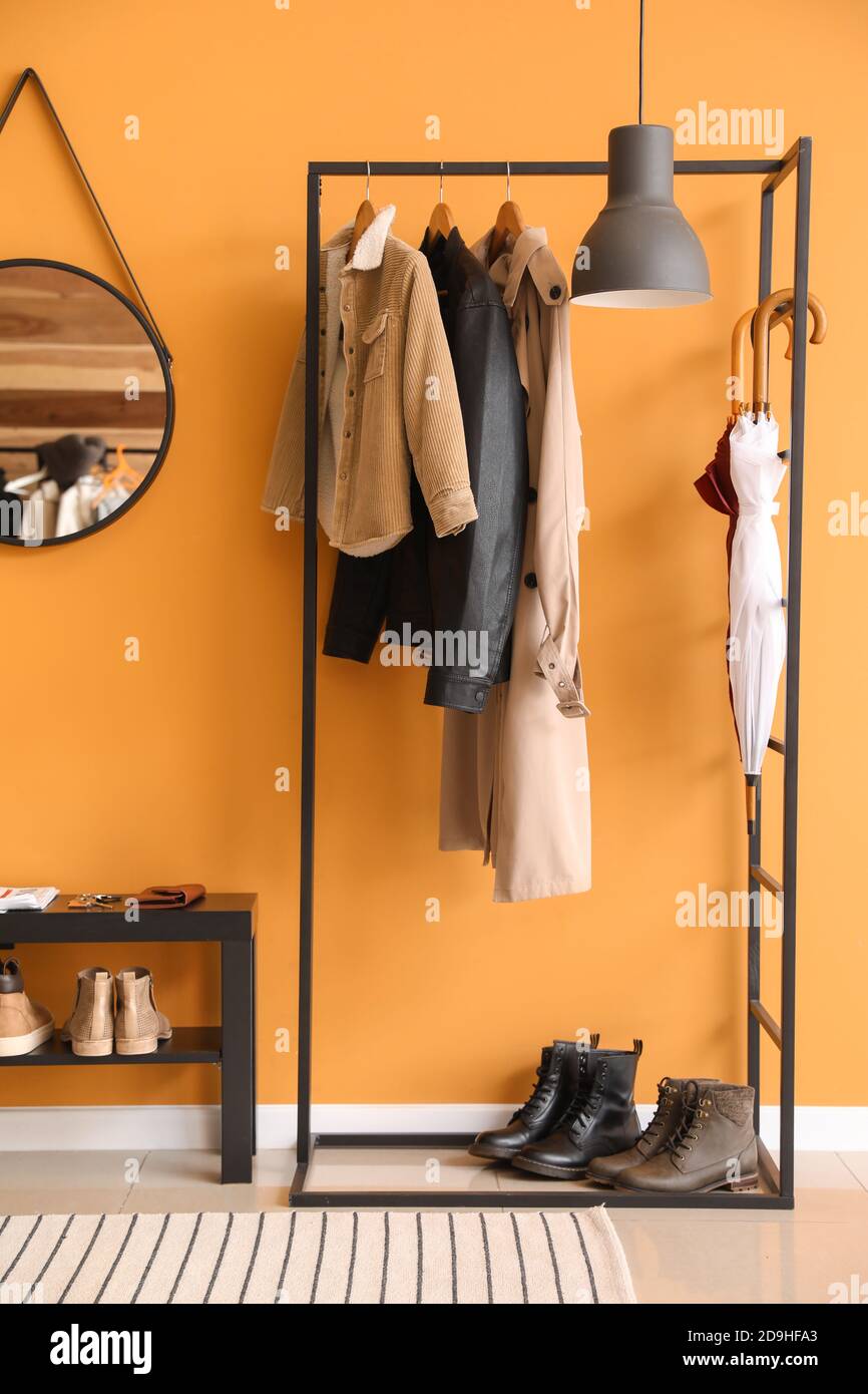 Stylish interior of modern hall Stock Photo - Alamy