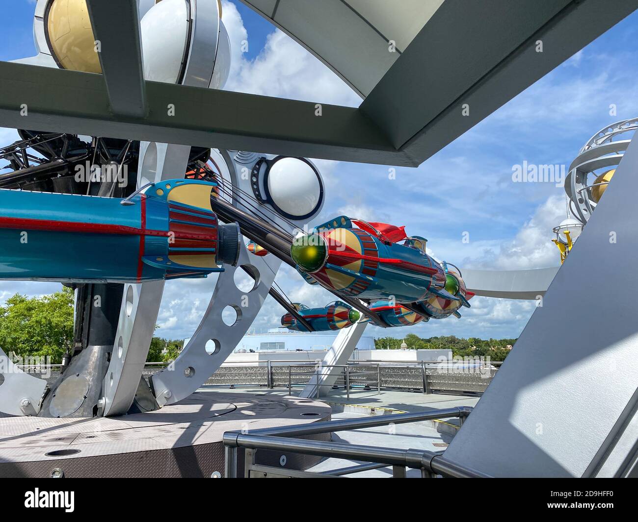 Orlando,FL/USA-7/25/20:The Tomorrowland Astro Orbitor ride in Magic ...
