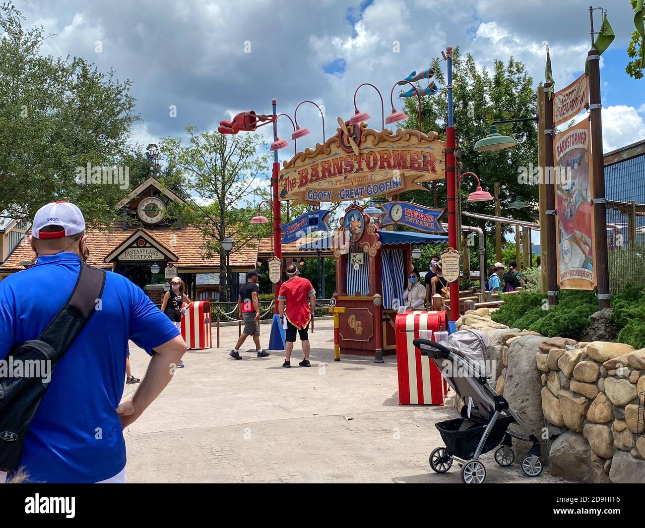 Orlando,FL/USA7/25/20 The Fantasyland Dumbo the Flying Elephant ride